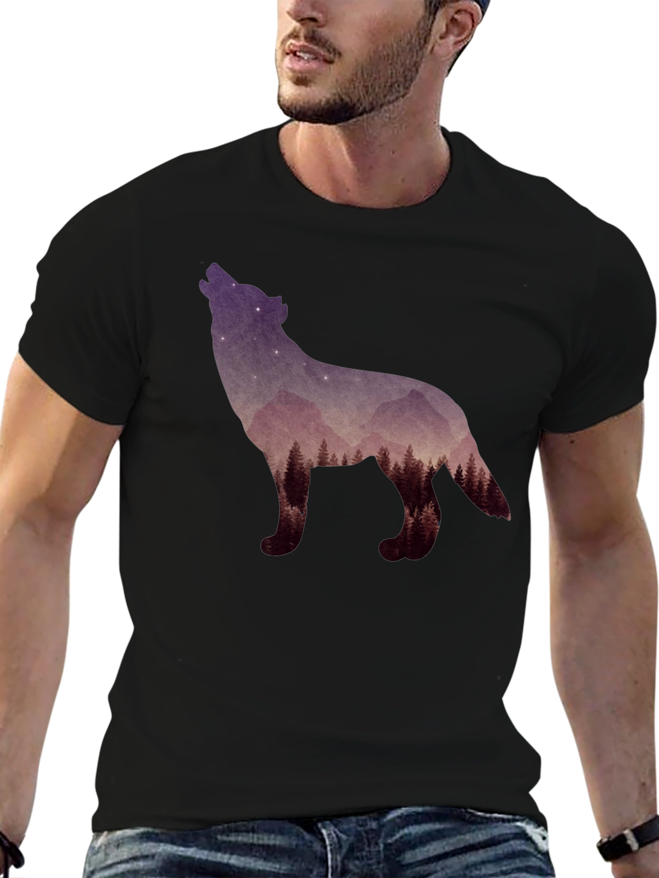 Nature Wolf Silhouette Tee