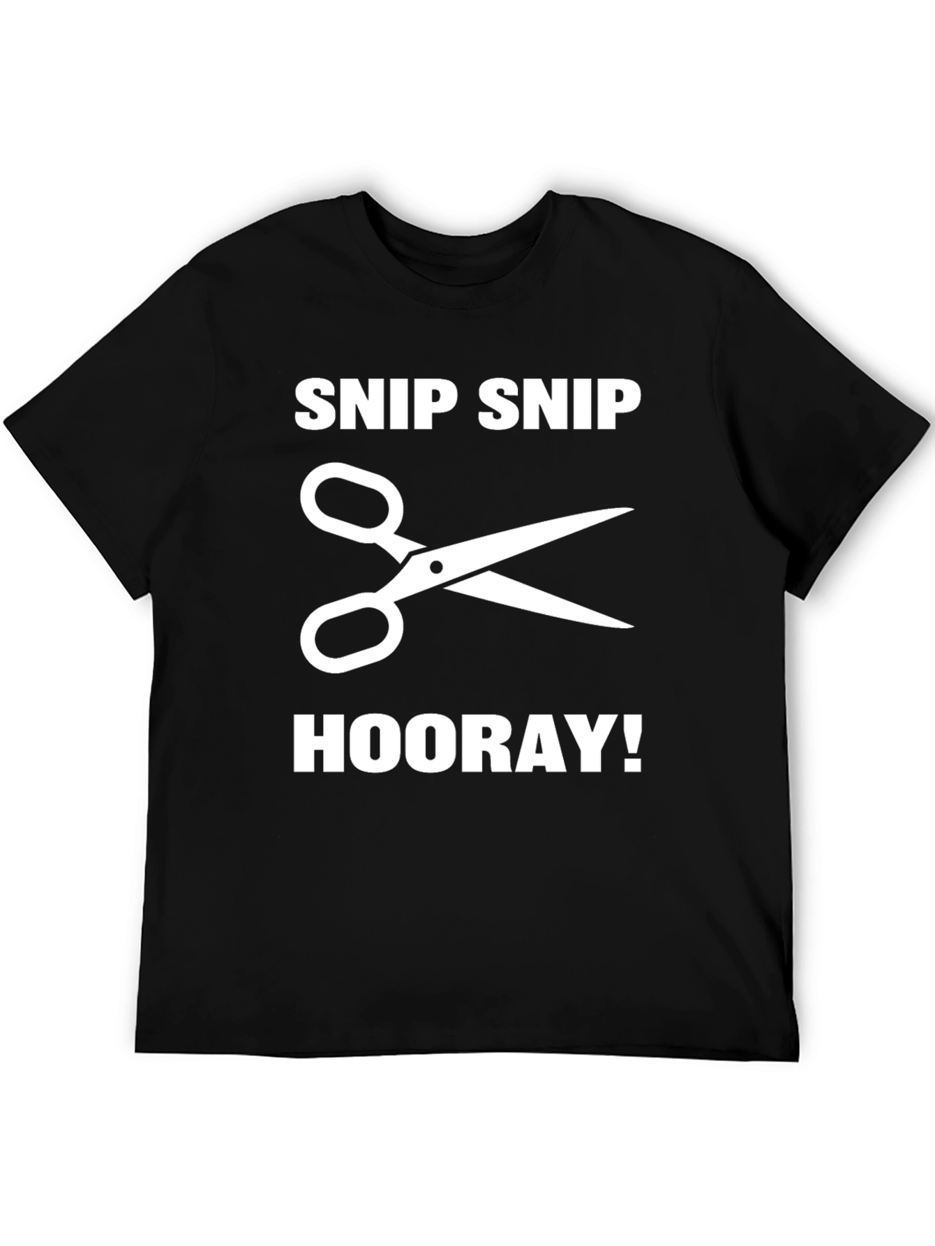 Snip Snip Hooray! Black Graphic Tee