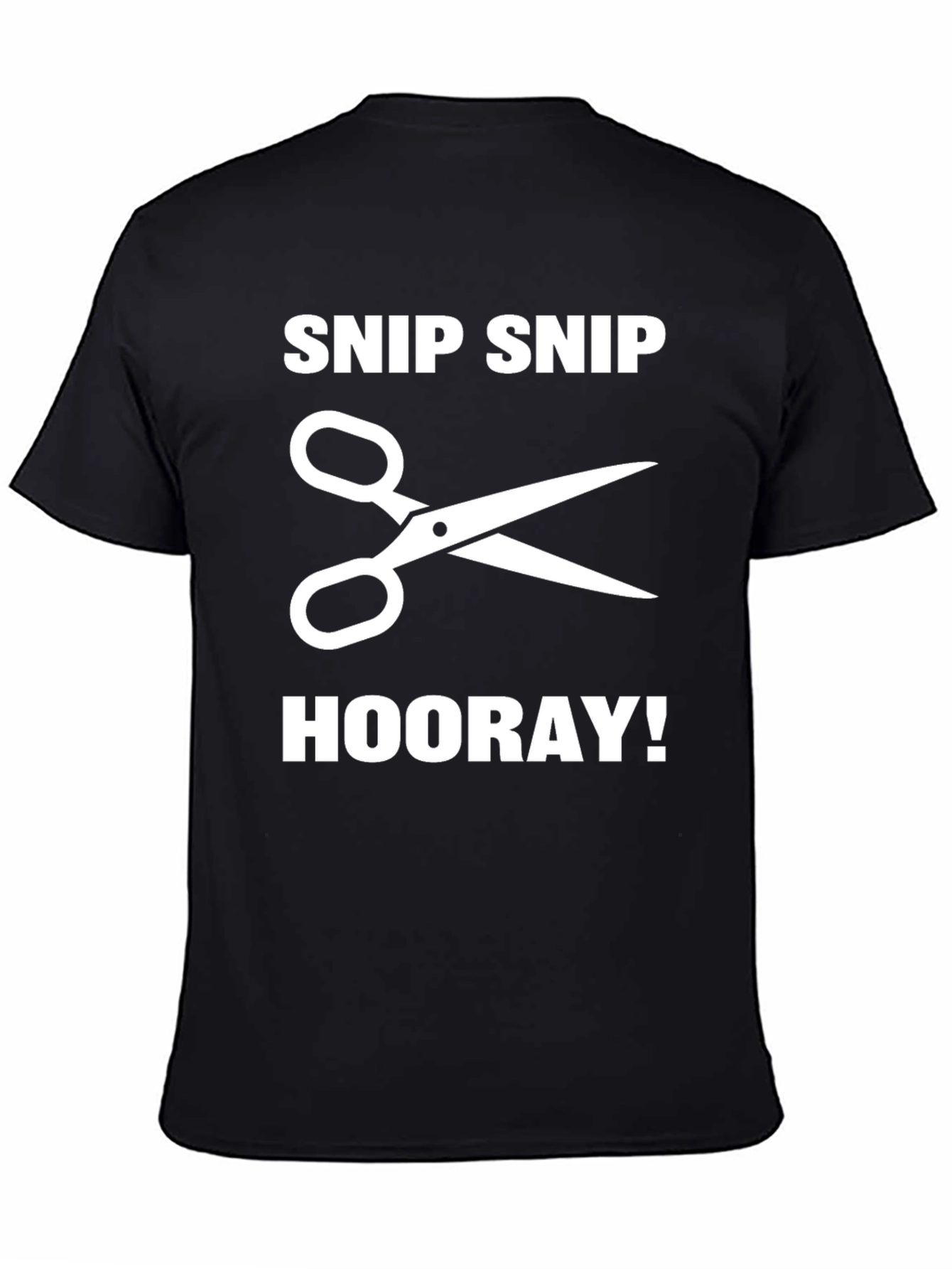 Snip Snip Hooray! Black Graphic Tee