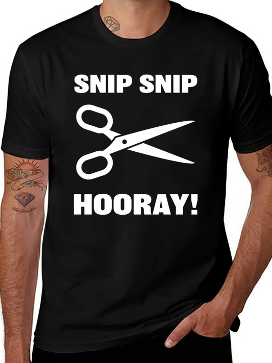 Snip Snip Hooray! Black Graphic Tee