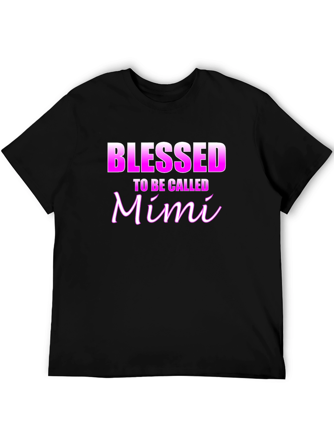 Blessed To Be Called Mimi Black T-Shirt