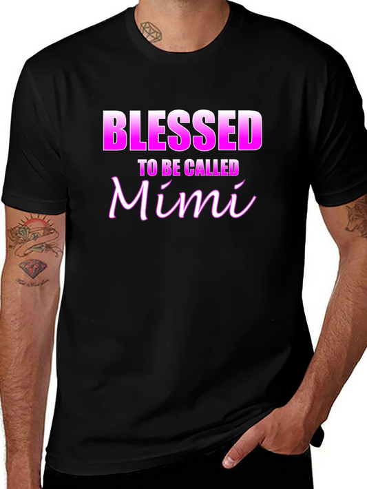 Blessed To Be Called Mimi Black T-Shirt