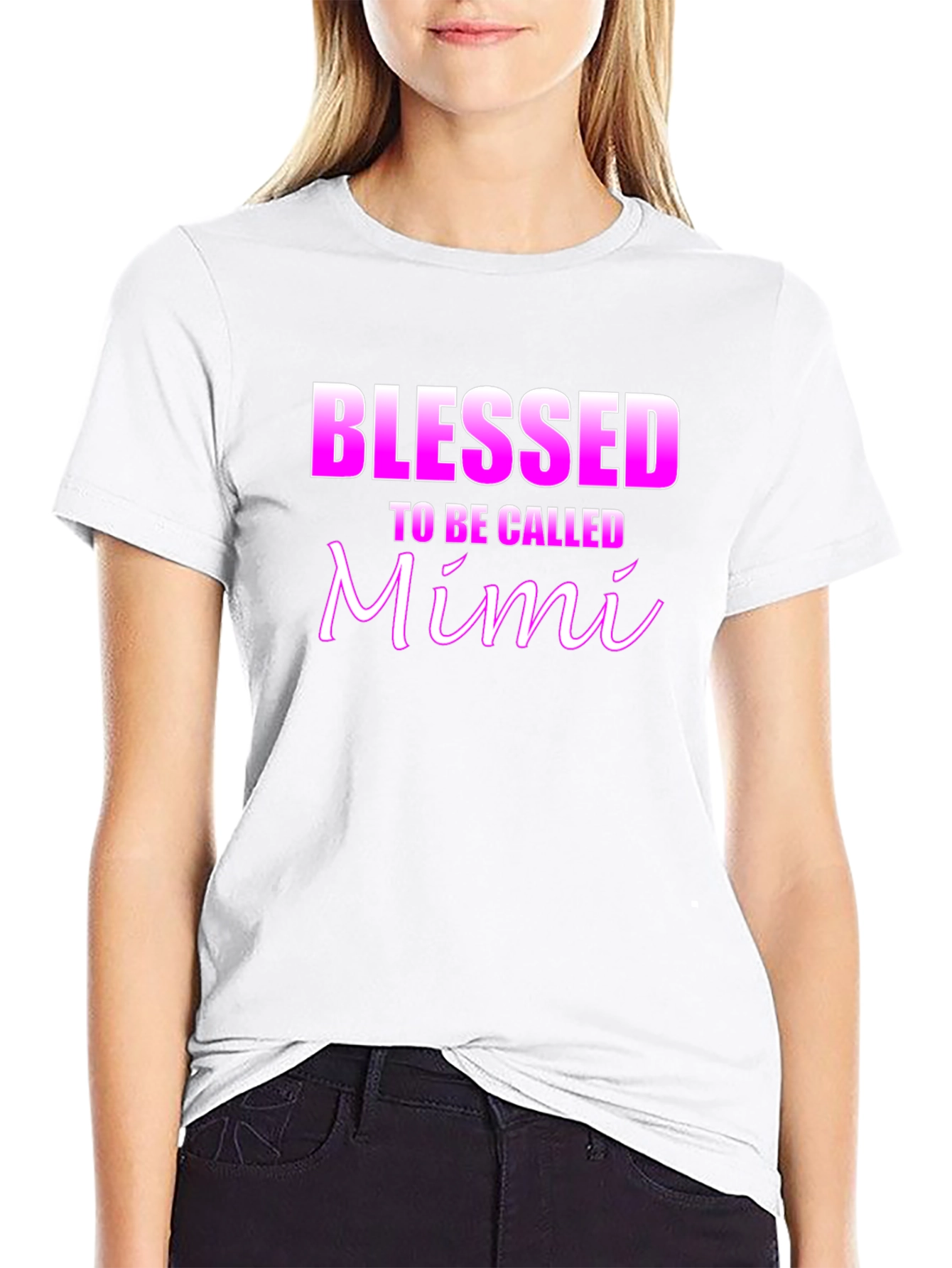 Blessed To Be Called Mimi Black T-Shirt
