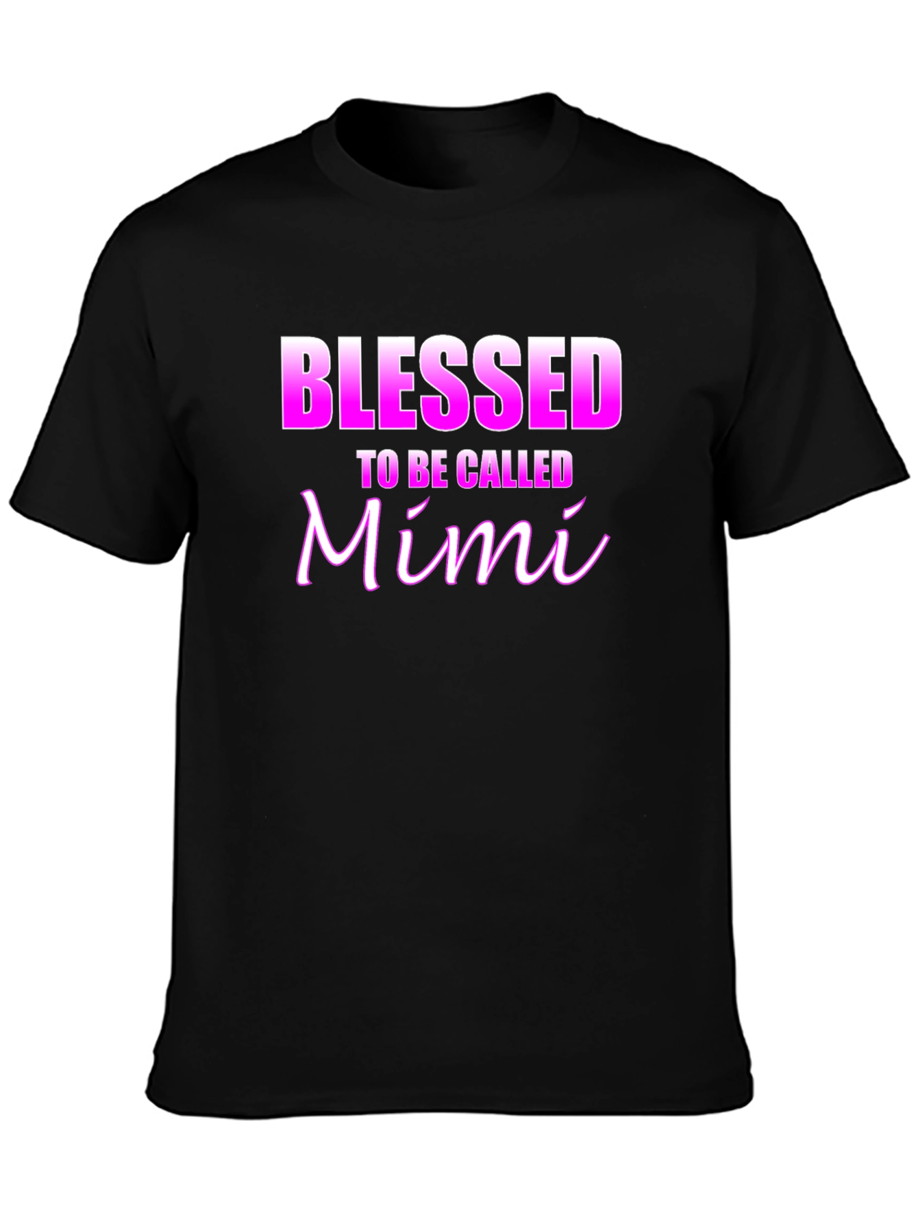 Blessed To Be Called Mimi Black T-Shirt