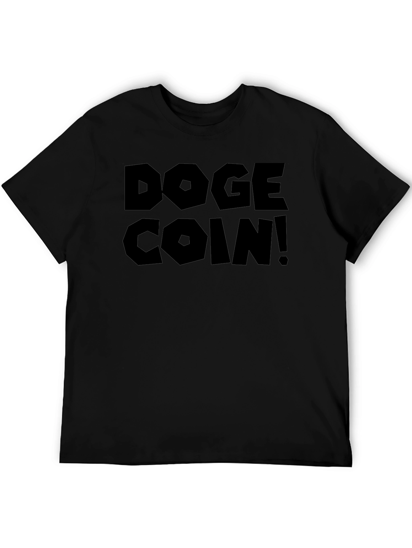 Doge Coin! Black Graphic T-Shirt