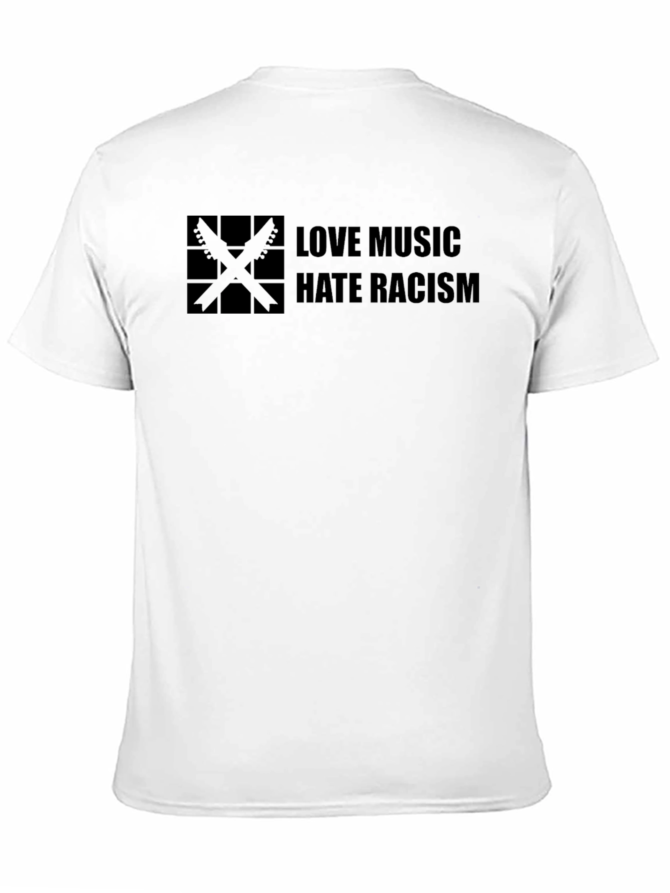 Love Music Hate Racism Black T-Shirt