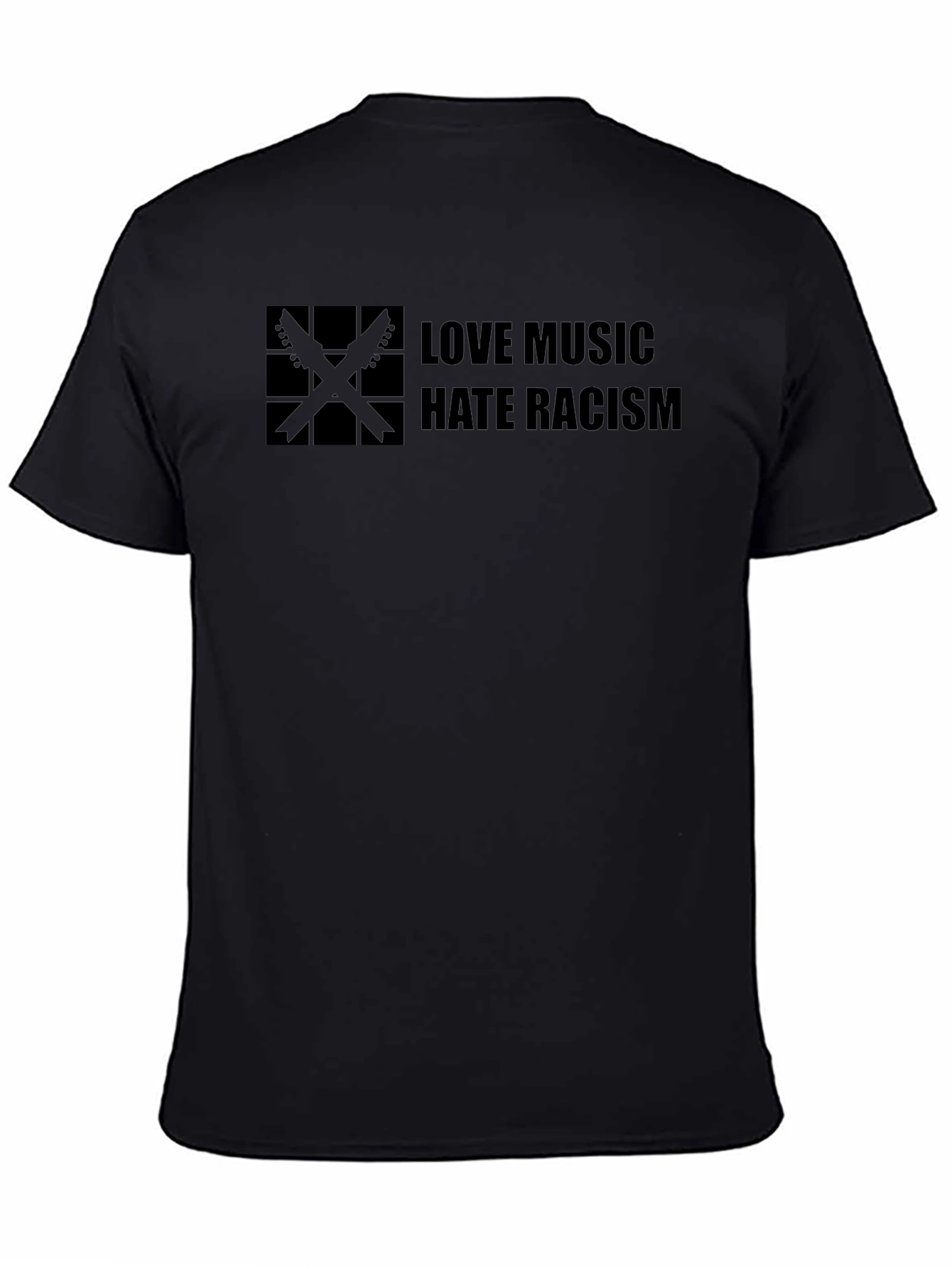 Love Music Hate Racism Black T-Shirt