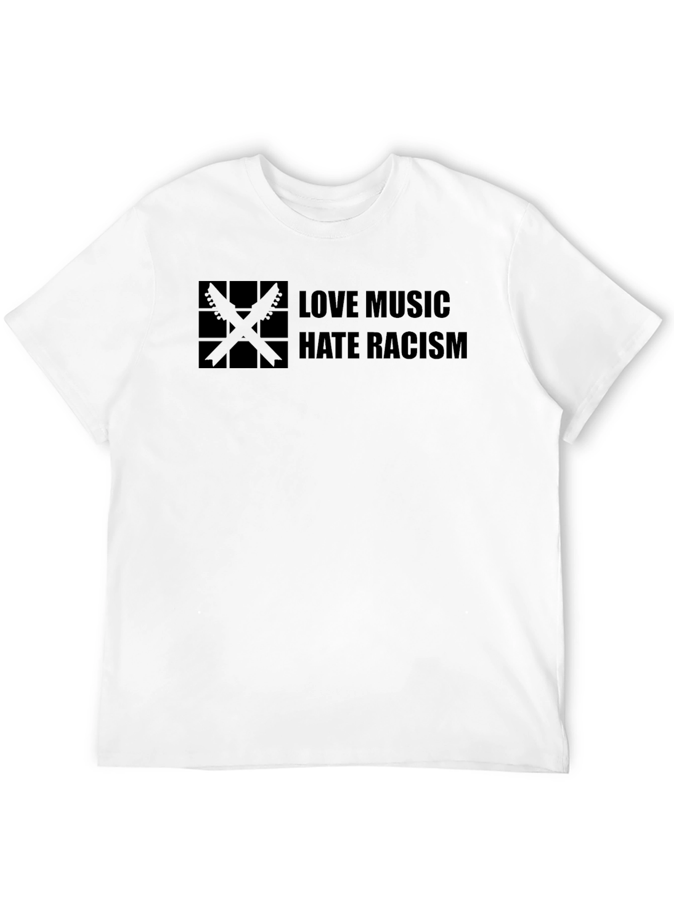 Love Music Hate Racism Black T-Shirt