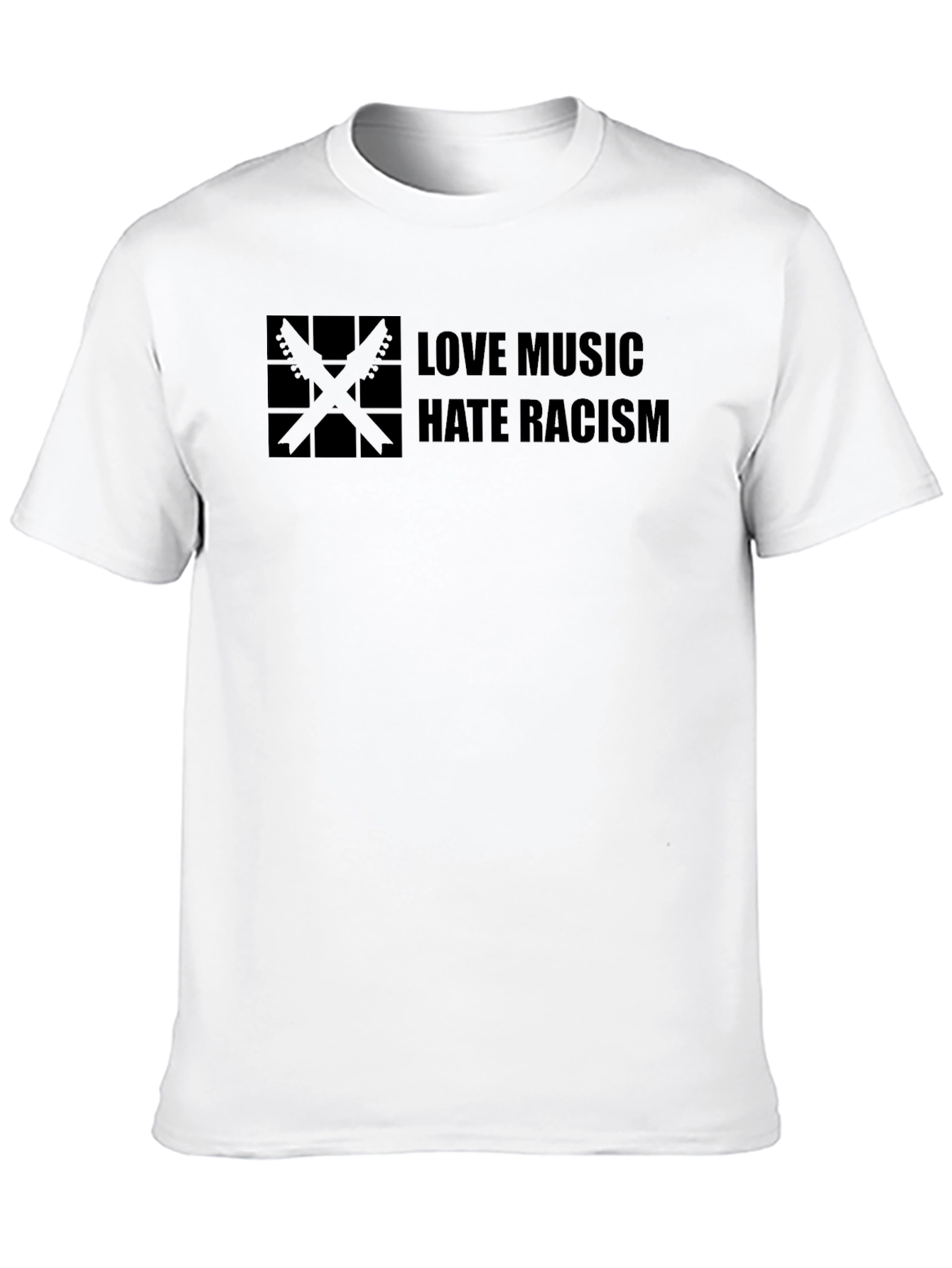 Love Music Hate Racism Black T-Shirt