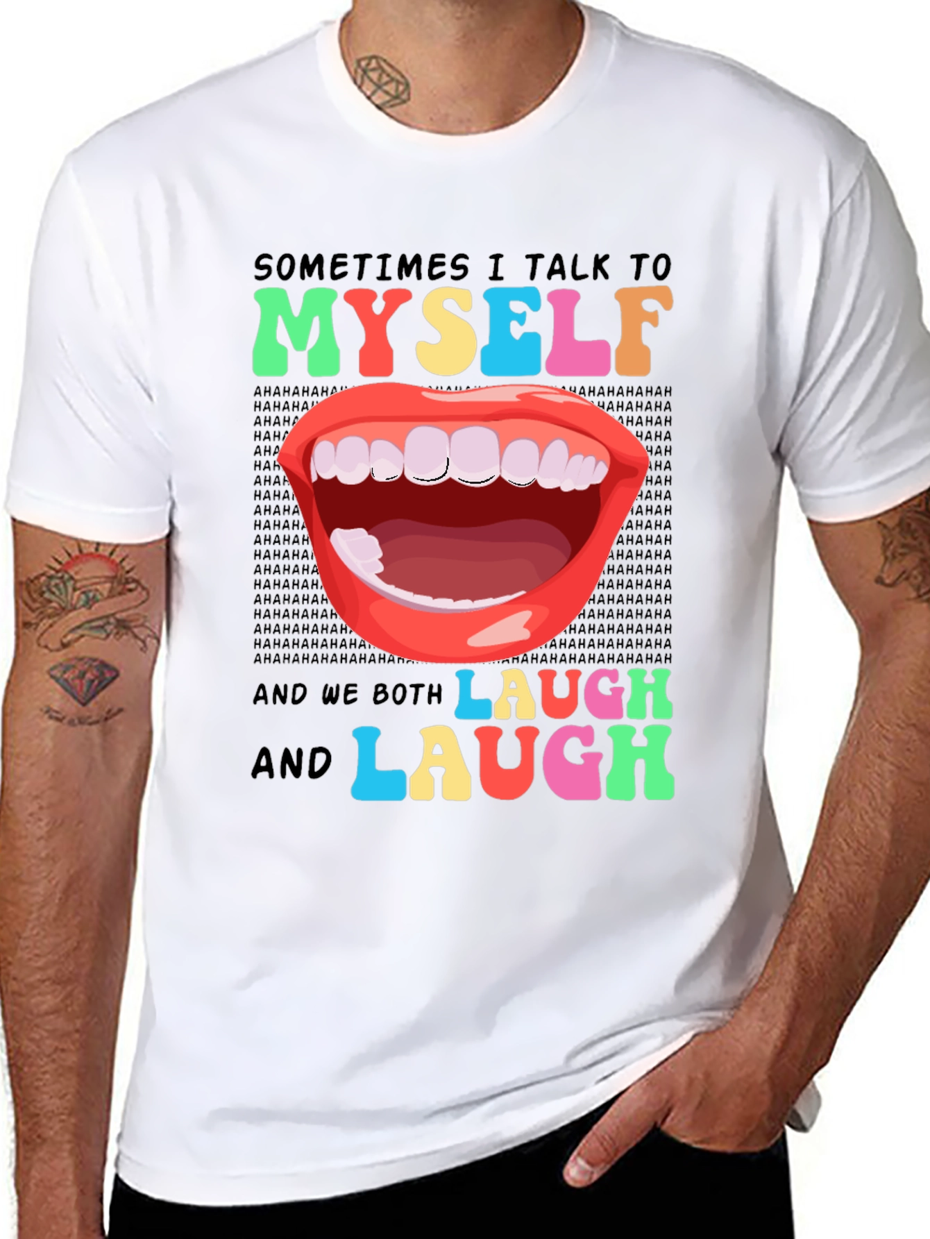Funny Sarcastic Humor T-Shirt: I Talk to Myself