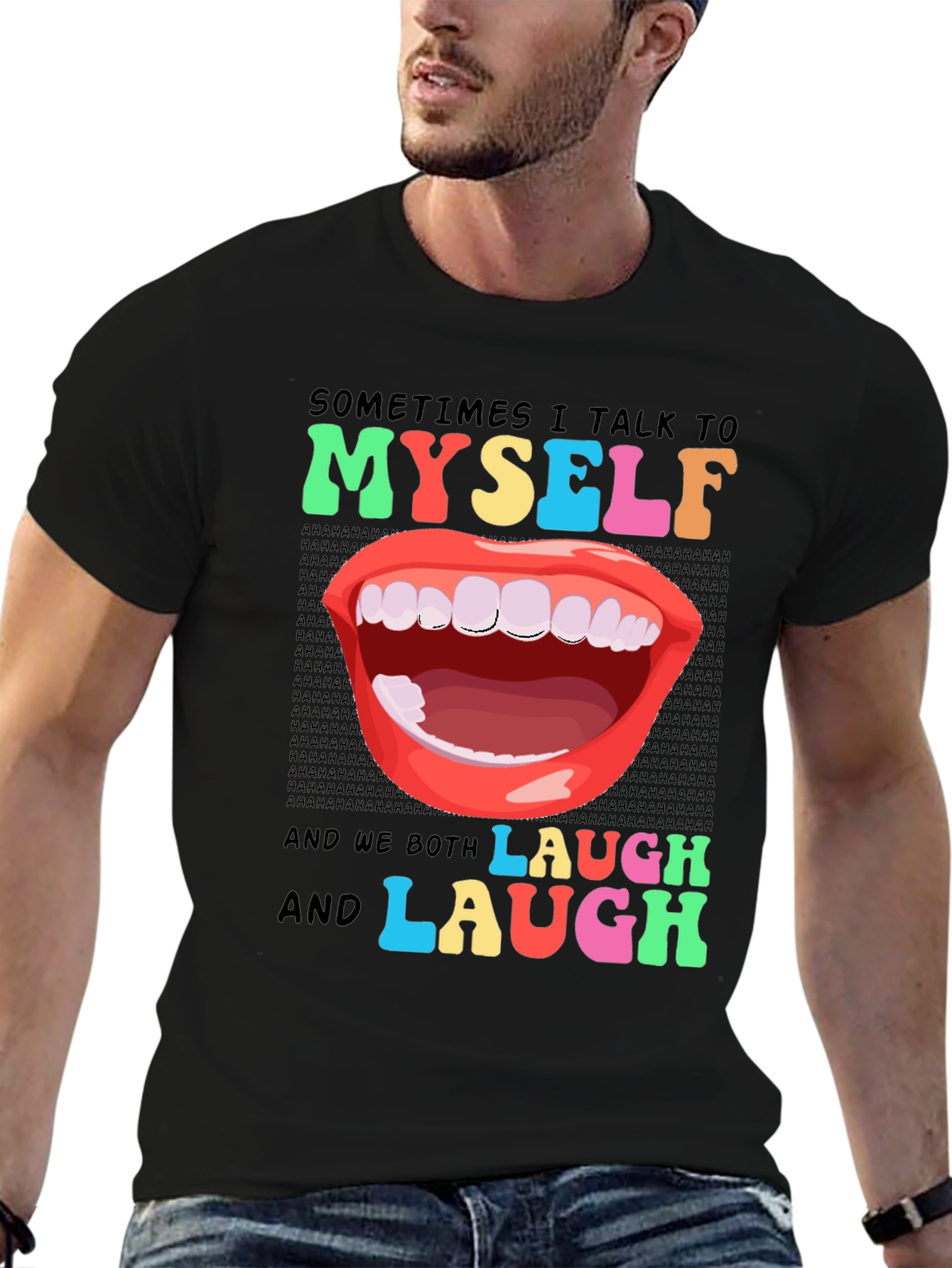 Funny Sarcastic Humor T-Shirt: I Talk to Myself