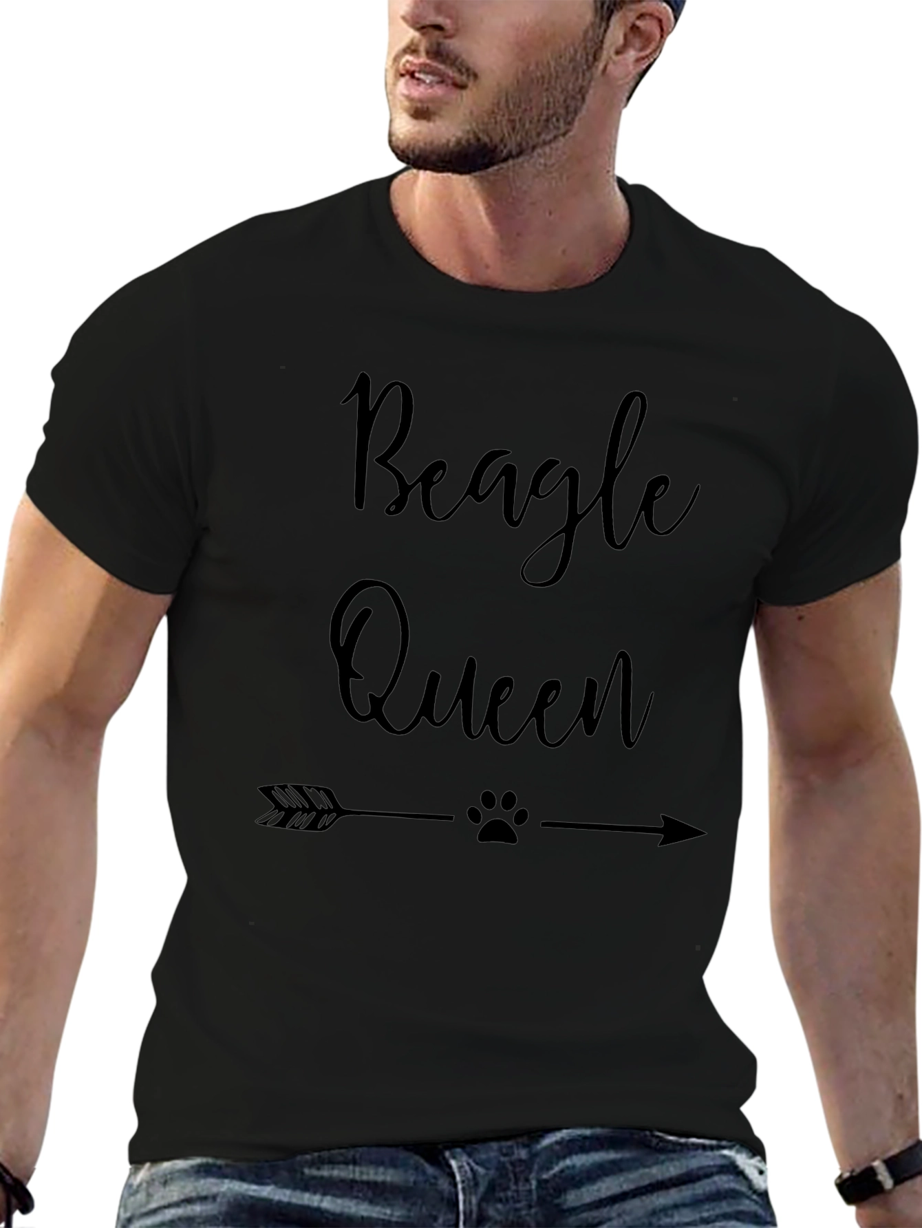 Beagle Queen Graphic Tee - Arrow Dog Lover Shirt
