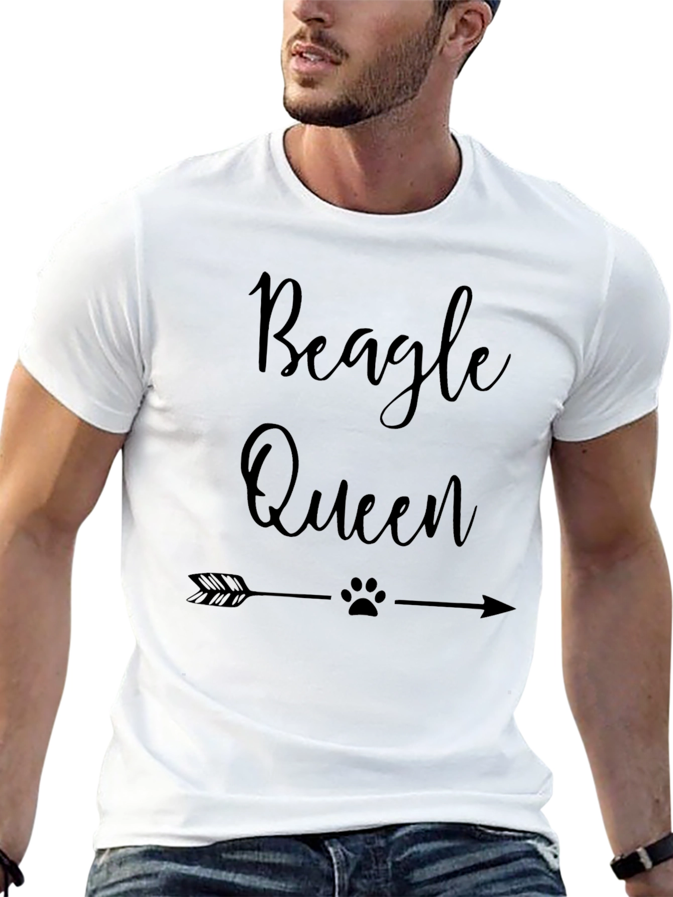 Beagle Queen Graphic Tee - Arrow Dog Lover Shirt