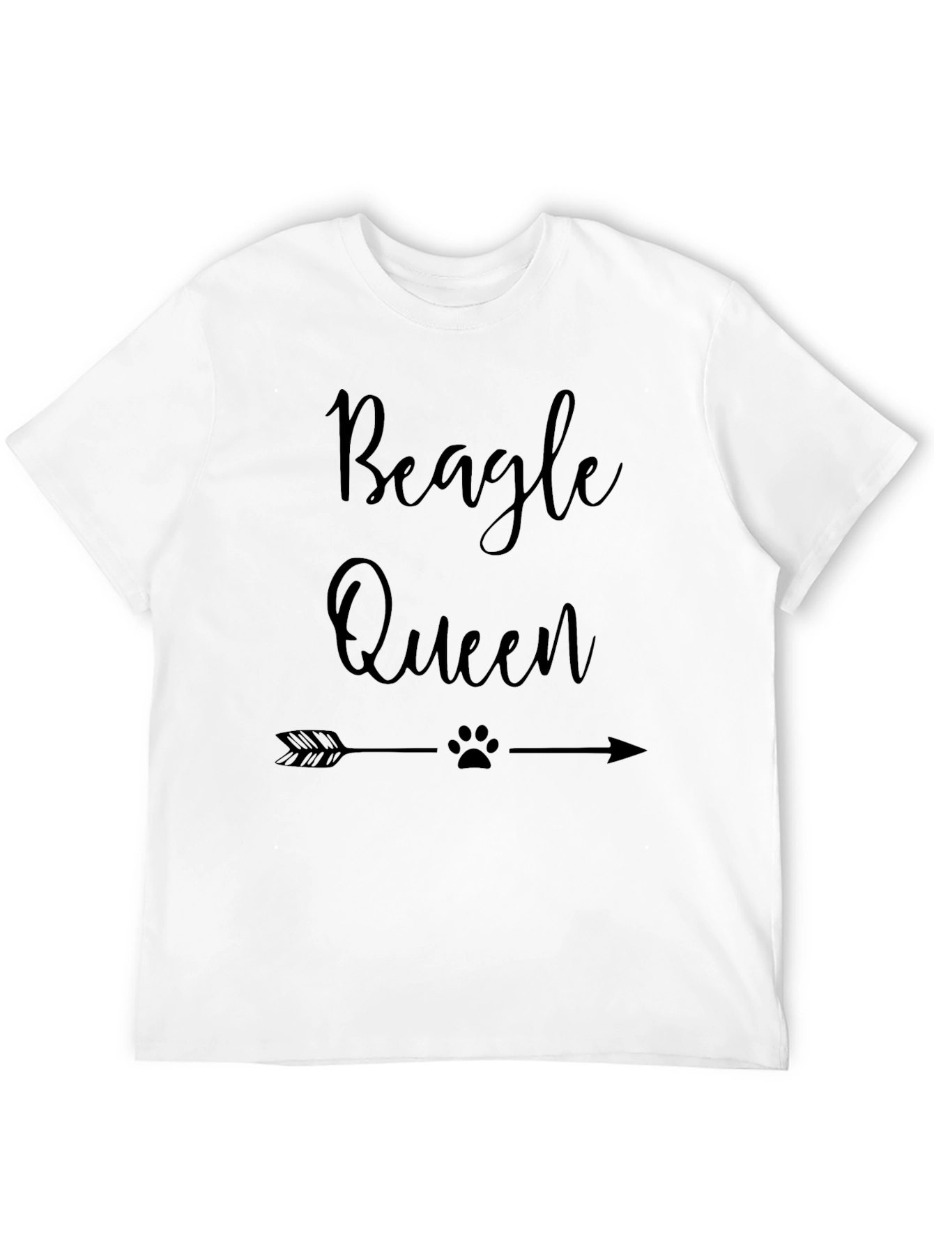 Beagle Queen Graphic Tee - Arrow Dog Lover Shirt