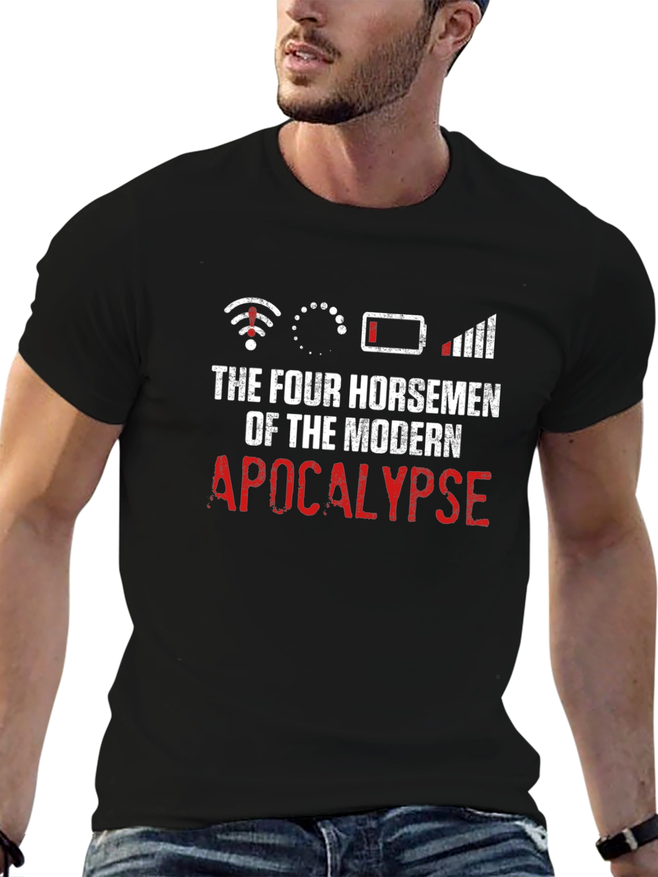 Modern Apocalypse T-Shirt Funny Geeky Humor Tee