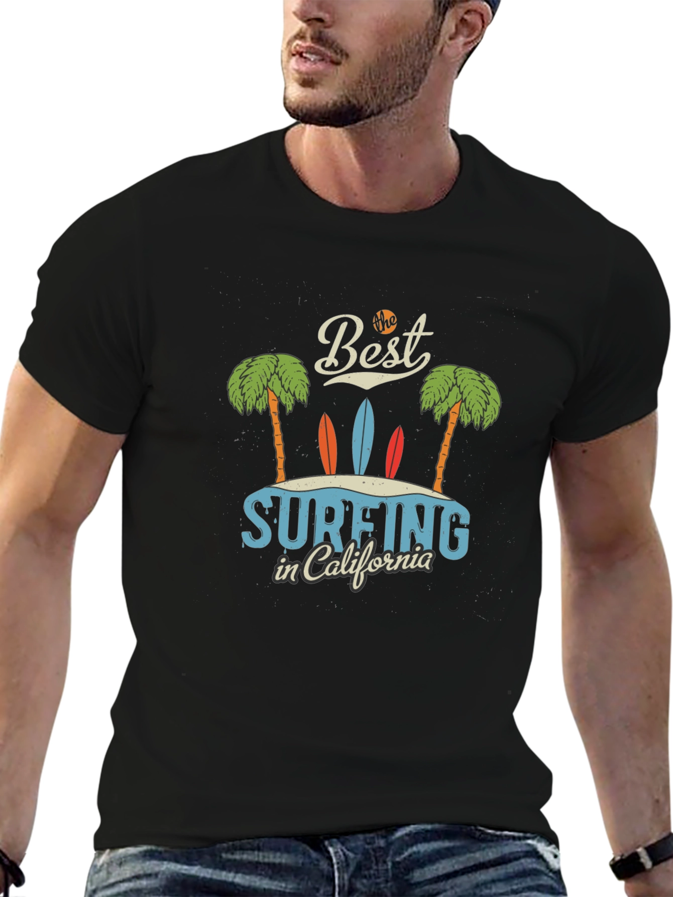 Surfing California Graphic Tee - Beach Vibes