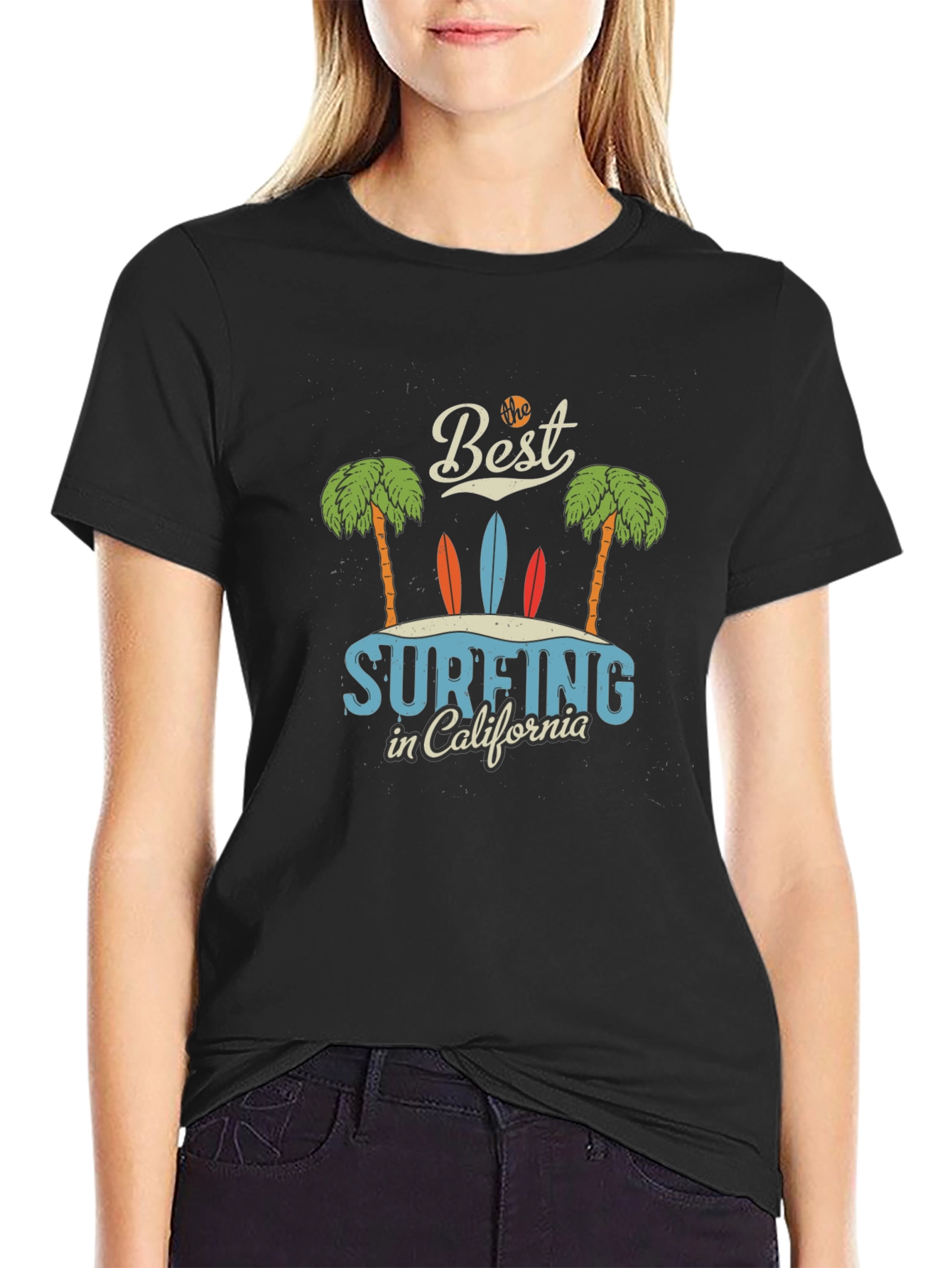 Surfing California Graphic Tee - Beach Vibes