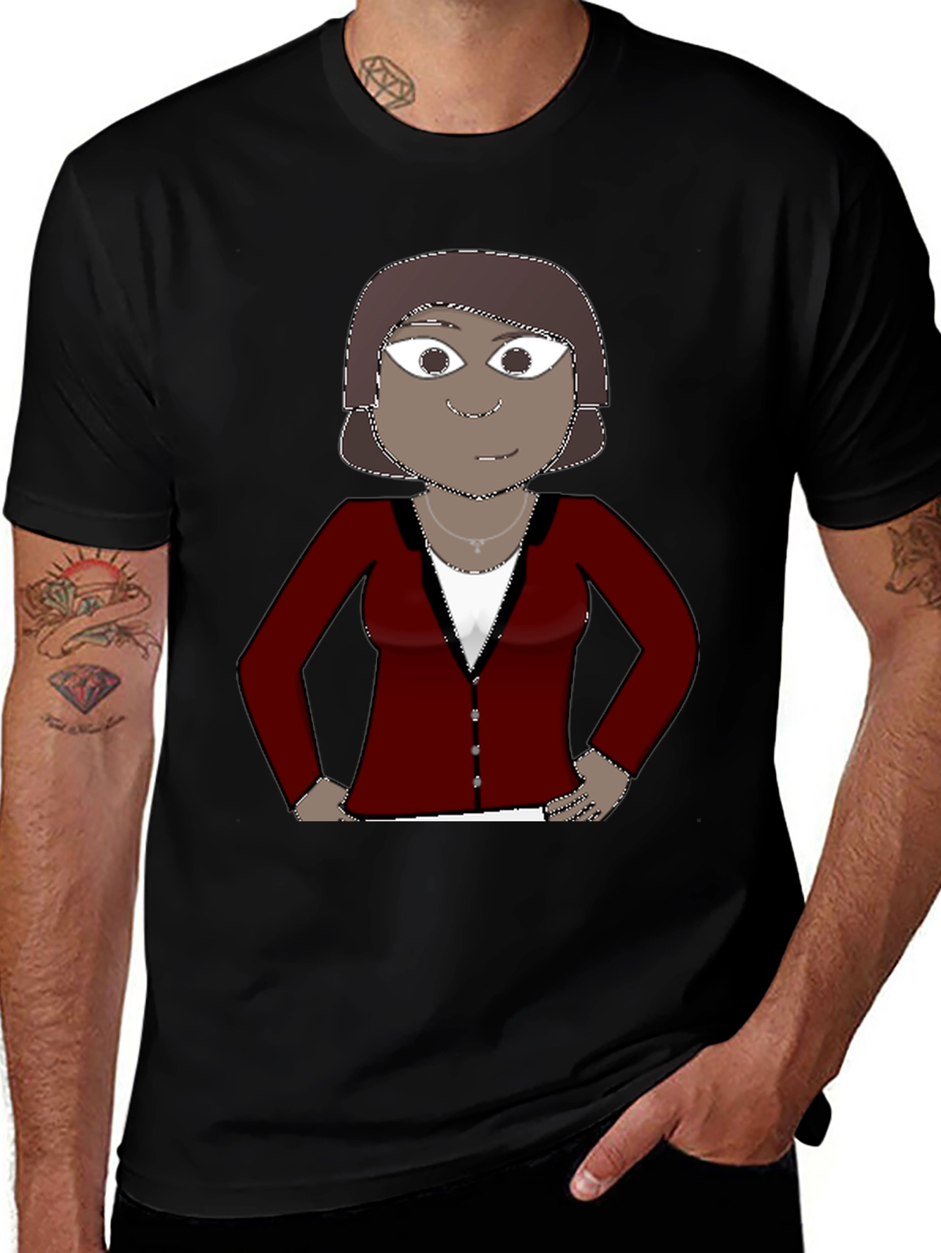 Cartoon Character Graphic Tee - Unisex