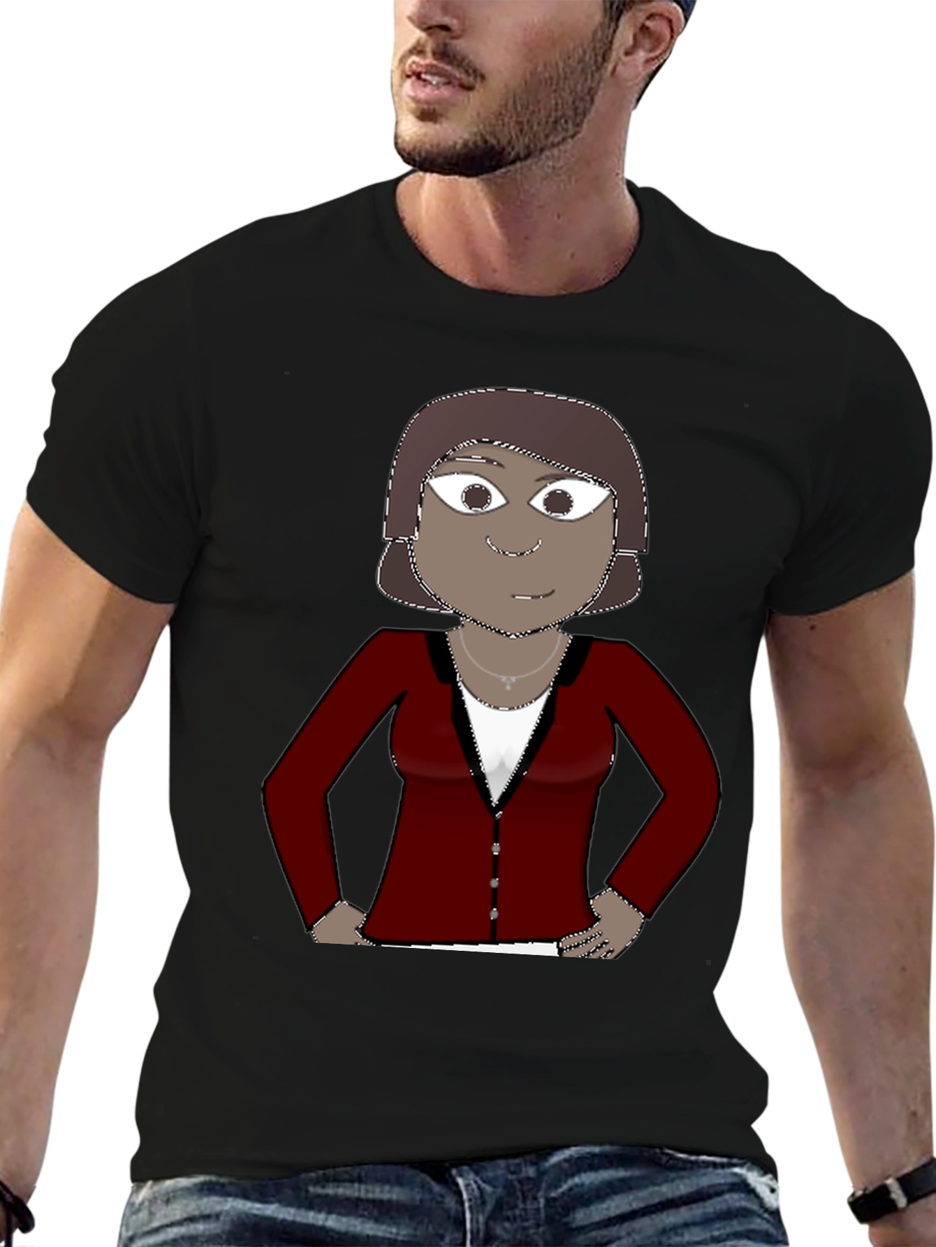 Cartoon Character Graphic Tee - Unisex