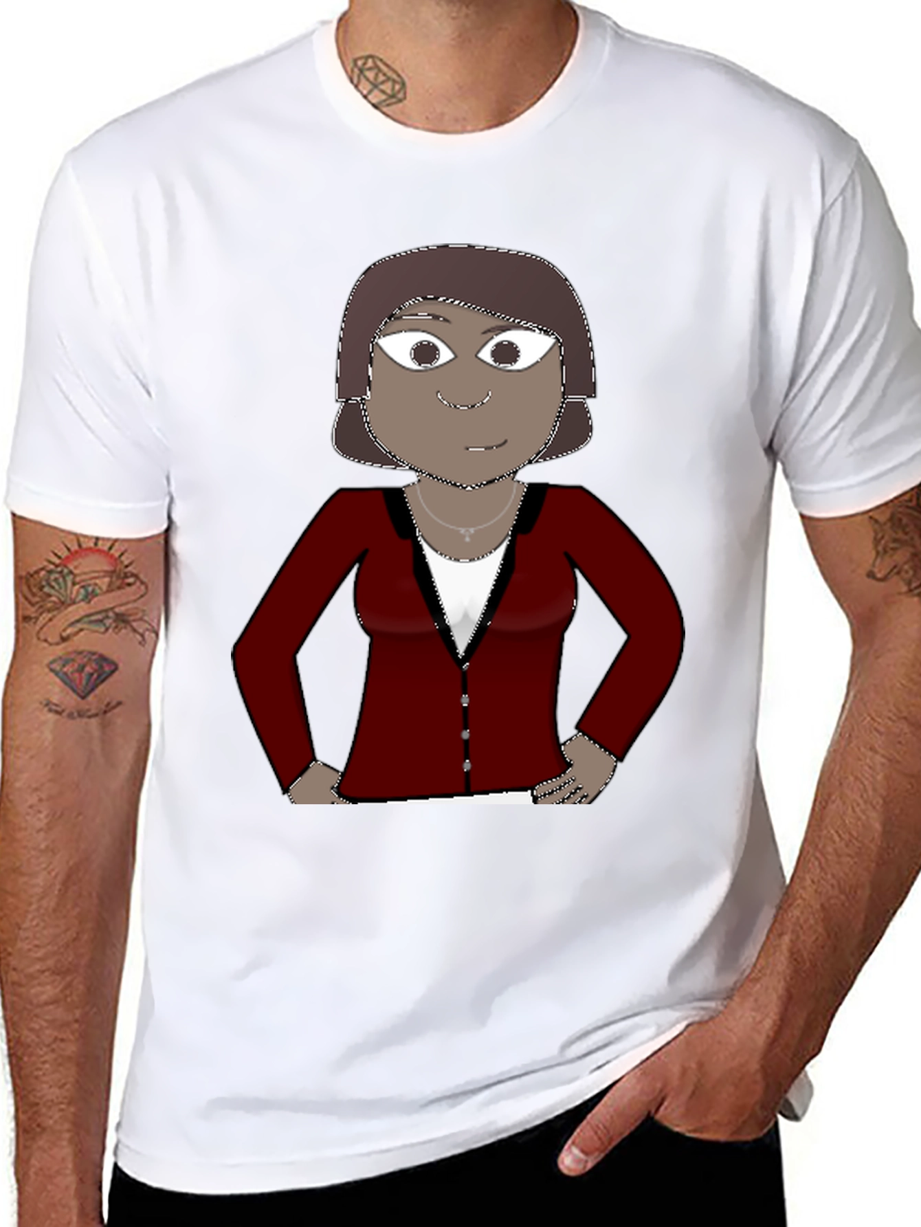 Cartoon Character Graphic Tee - Unisex