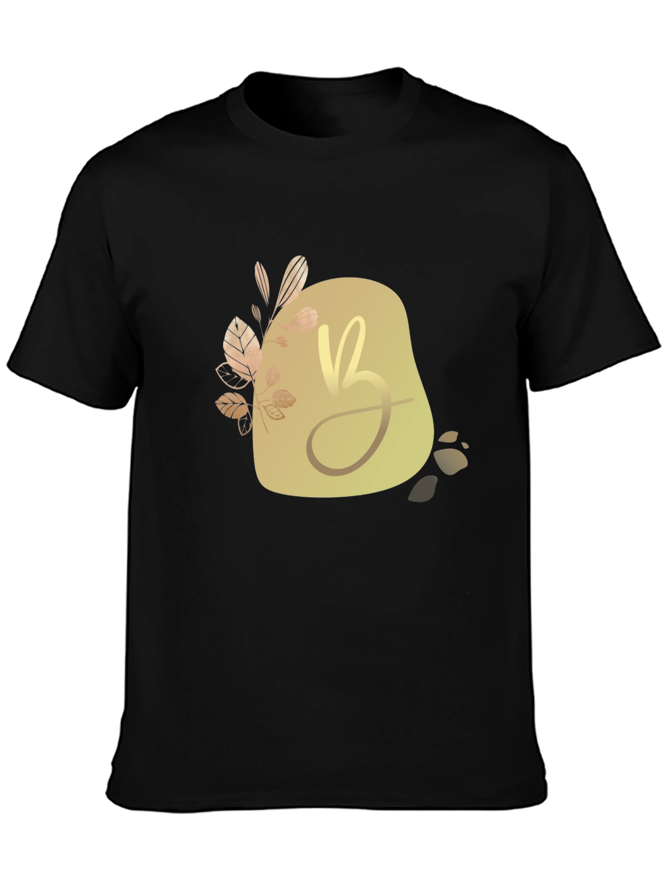Elegant Initial B Graphic Tee - Modern Stylish Design