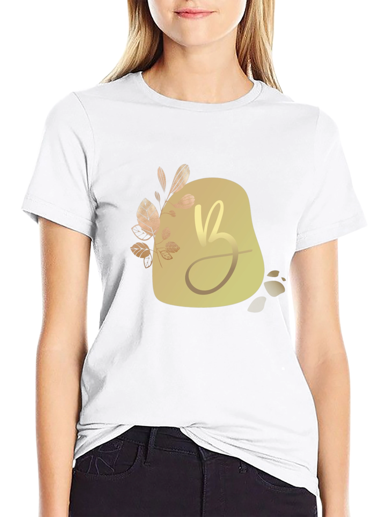 Elegant Initial B Graphic Tee - Modern Stylish Design