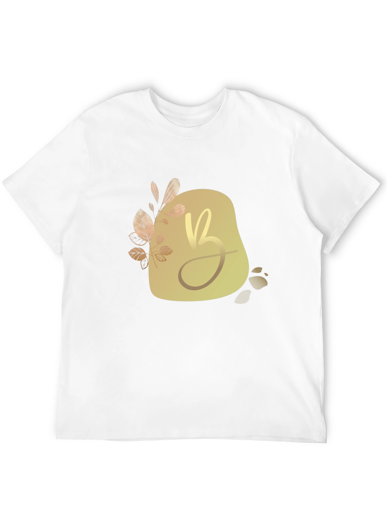 Elegant Initial B Graphic Tee - Modern Stylish Design
