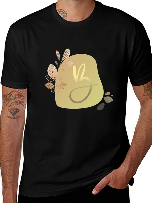Elegant Initial B Graphic Tee - Modern Stylish Design