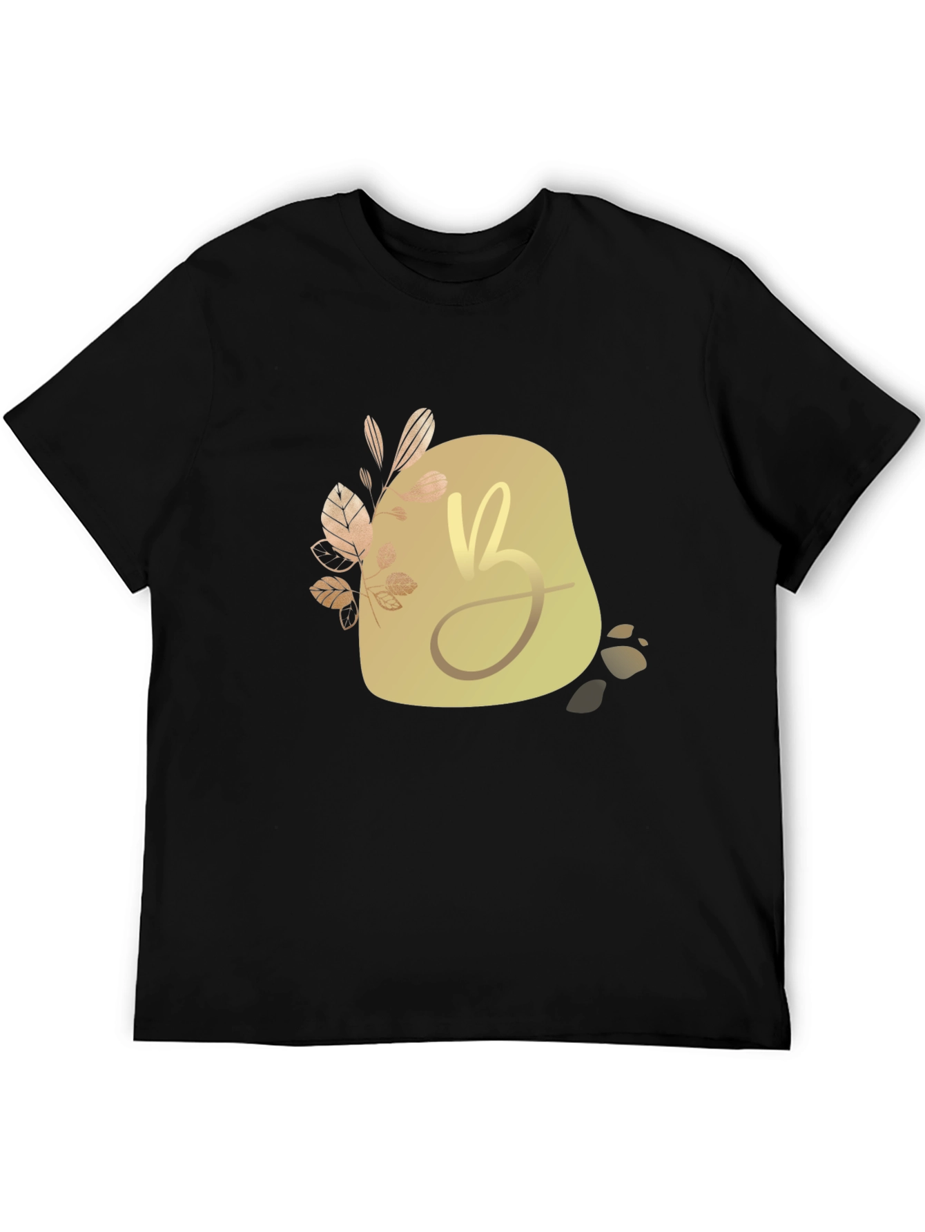 Elegant Initial B Graphic Tee - Modern Stylish Design