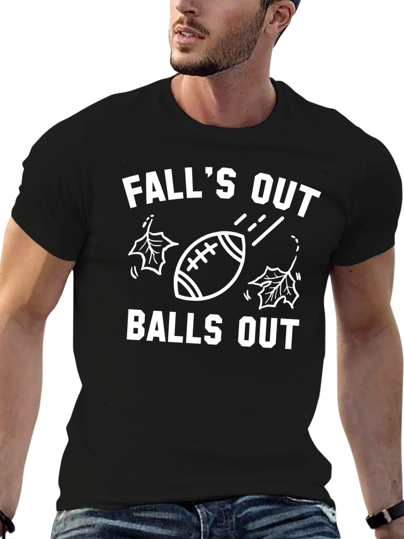 Falls Out Balls Out T-Shirt - Football Season Tee