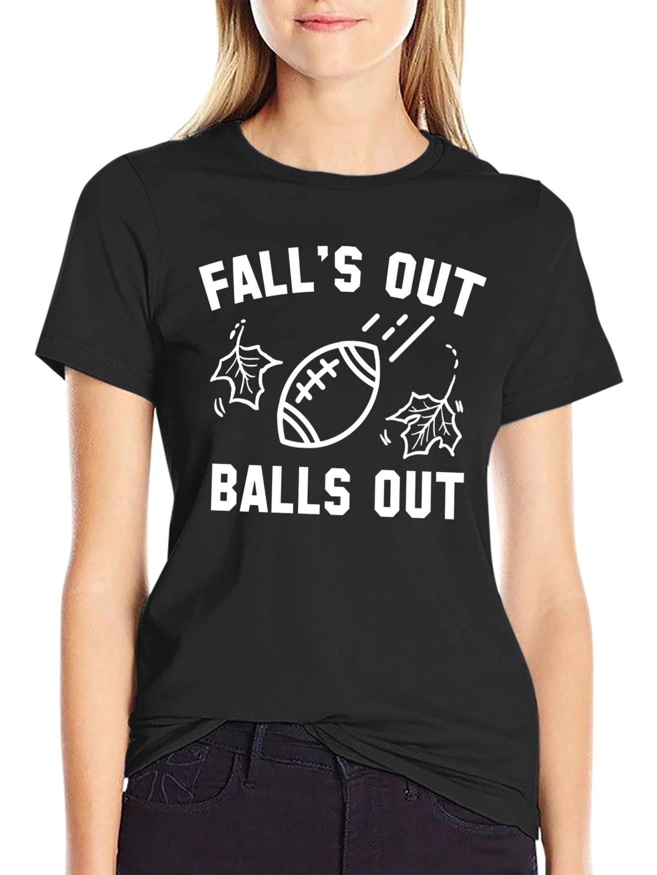 Falls Out Balls Out T-Shirt - Football Season Tee