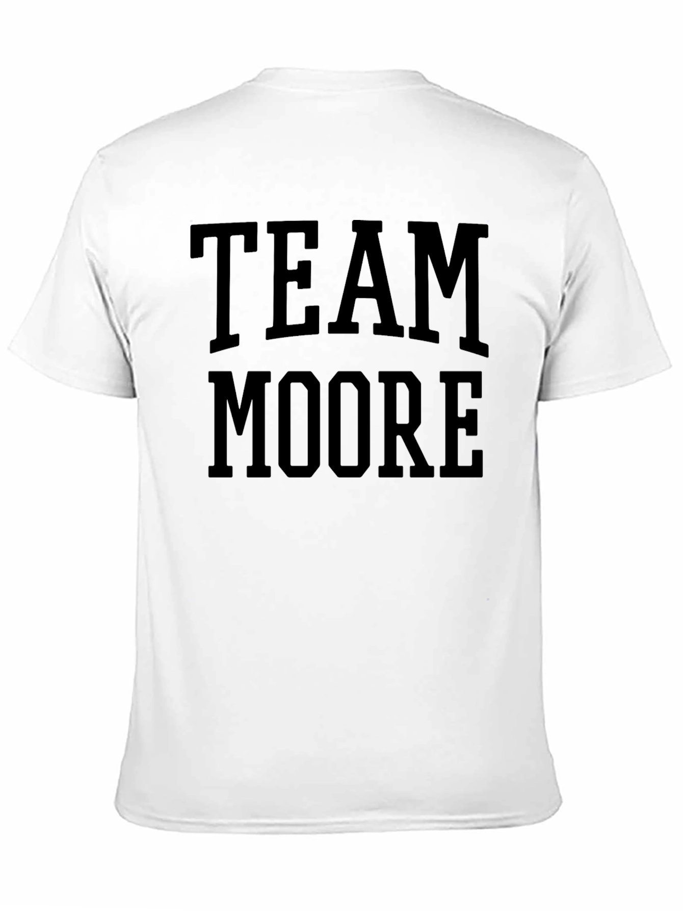 Team Moore Black Cotton Graphic Tee