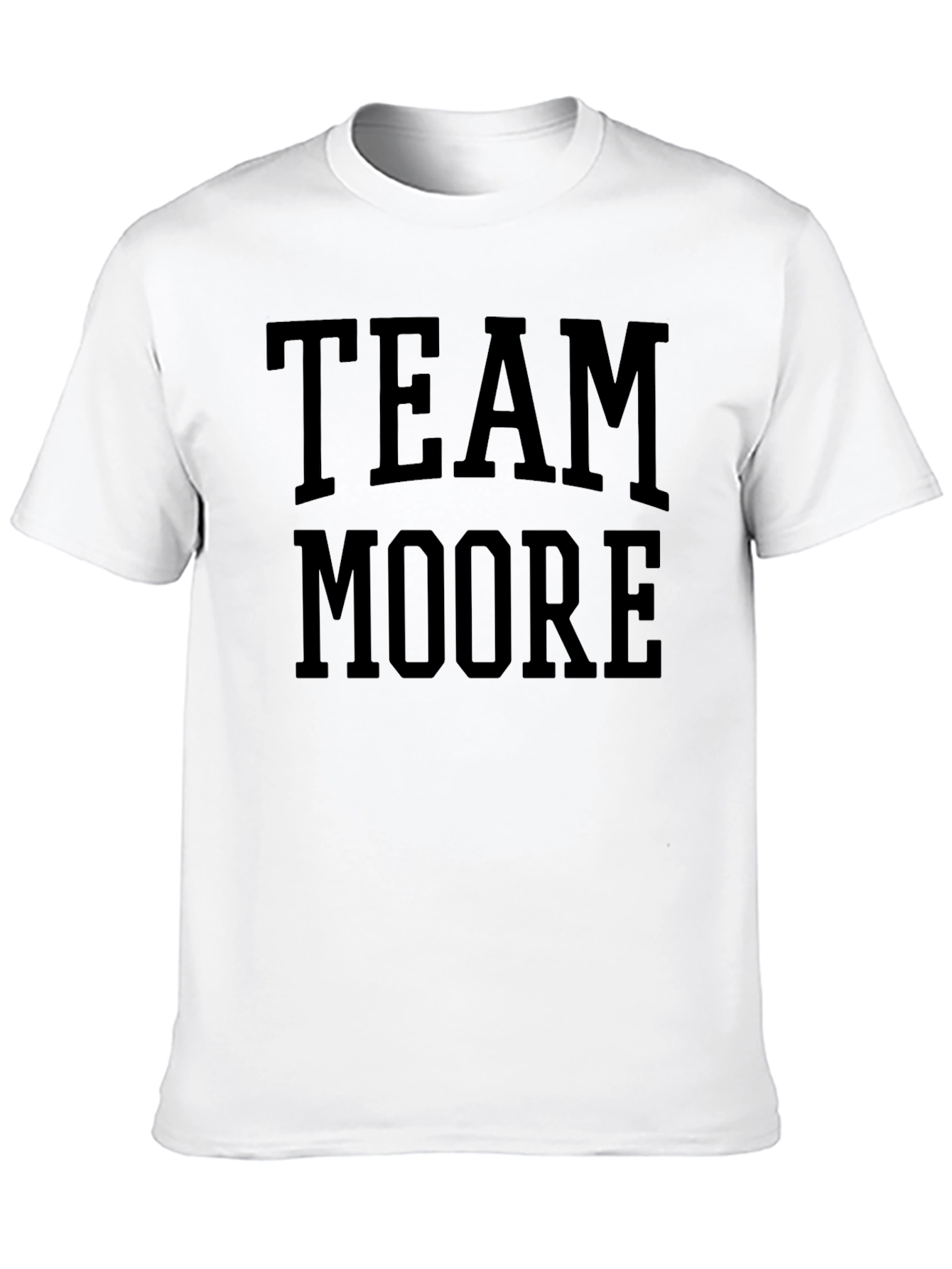 Team Moore Black Cotton Graphic Tee