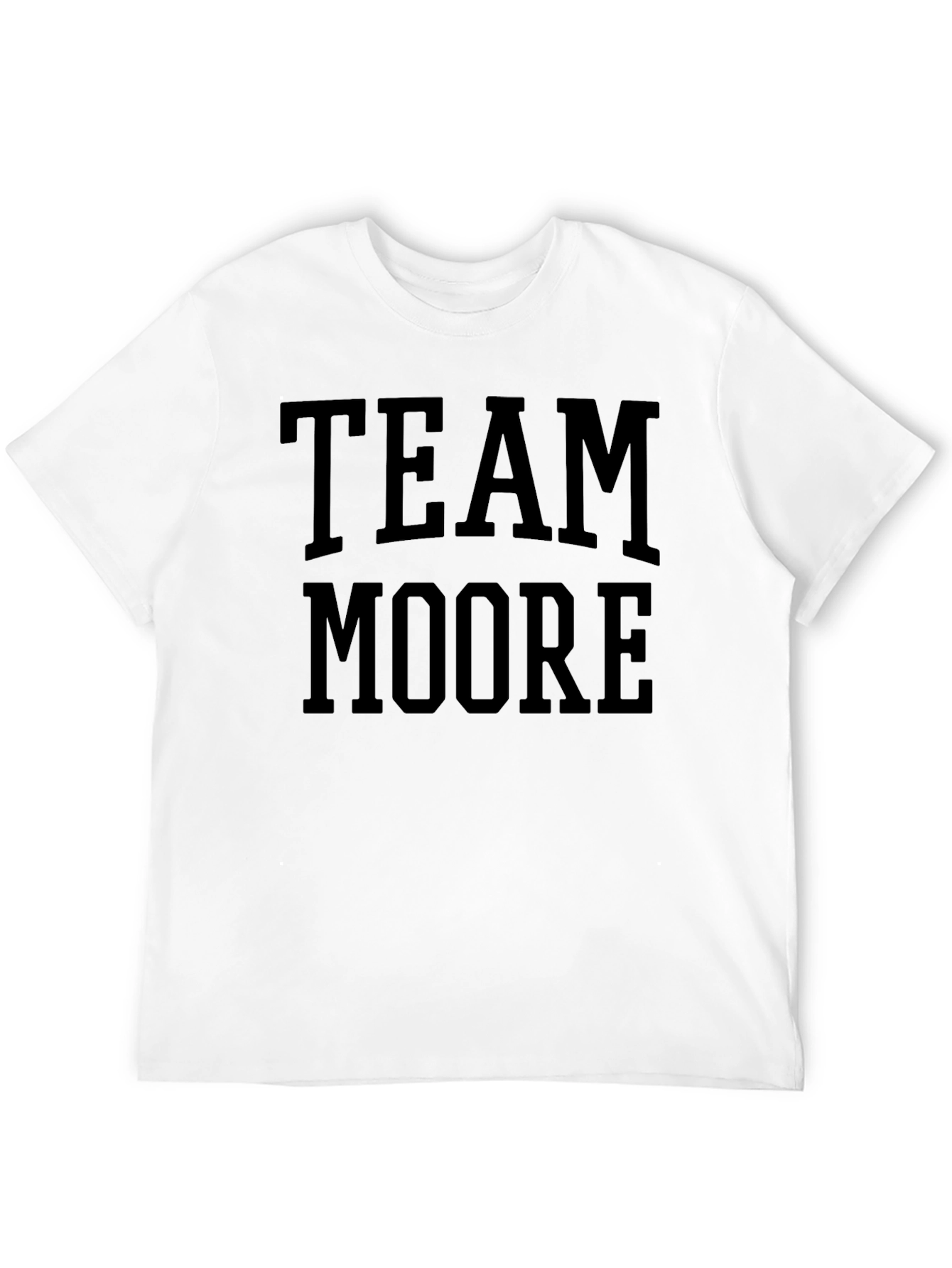 Team Moore Black Cotton Graphic Tee