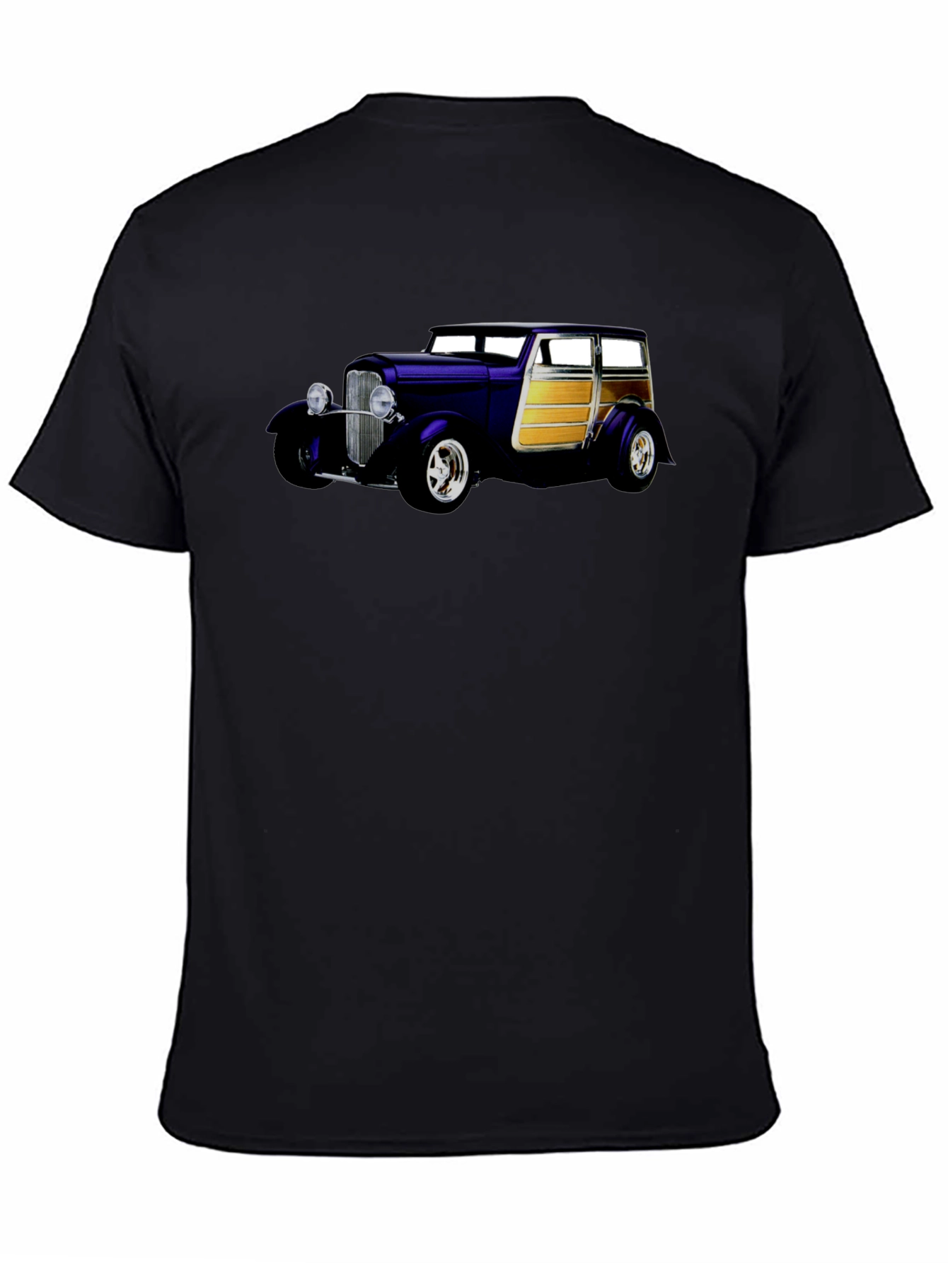 Classic Car Graphic Black T-Shirt