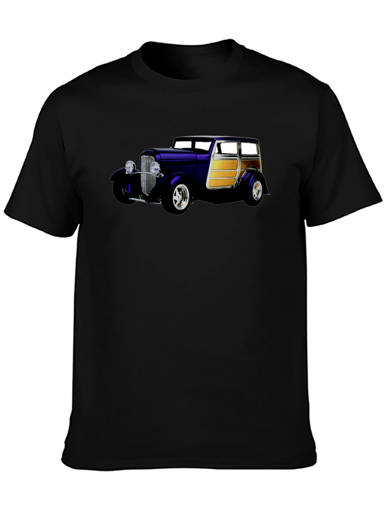 Classic Car Graphic Black T-Shirt