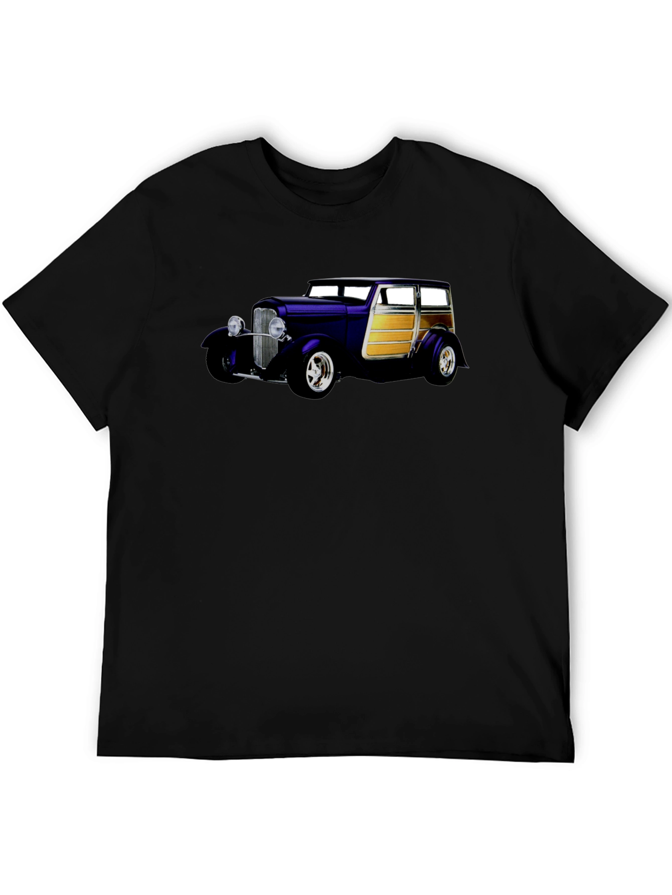 Classic Car Graphic Black T-Shirt