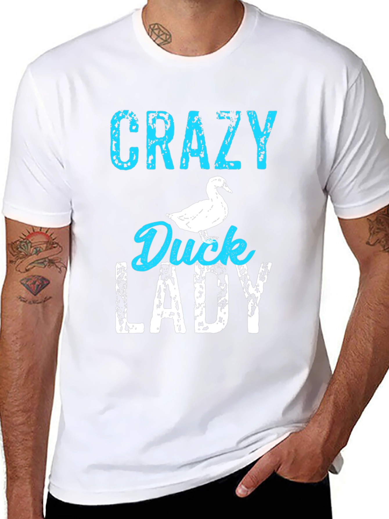 Crazy Duck Lady Graphic T-Shirt - Unisex