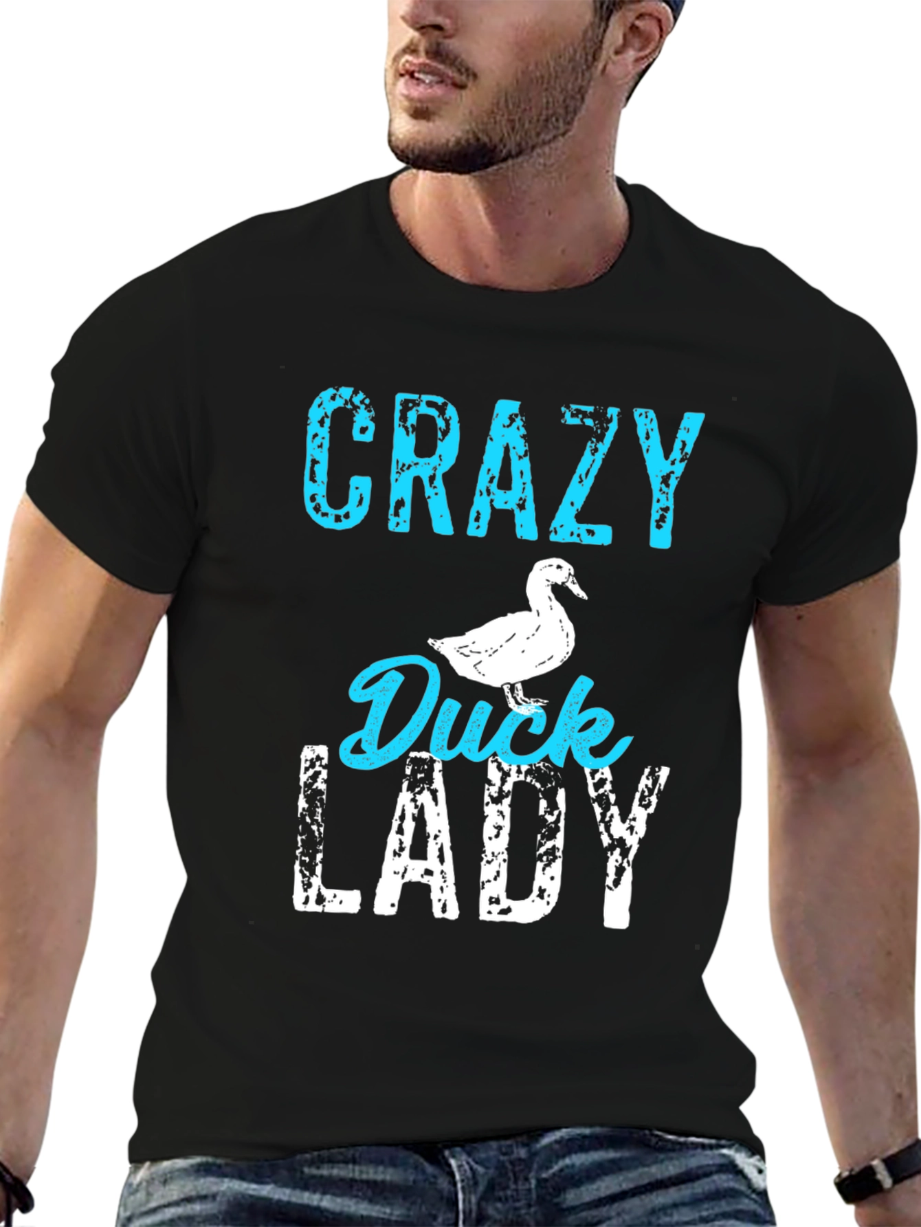 Crazy Duck Lady Graphic T-Shirt - Unisex