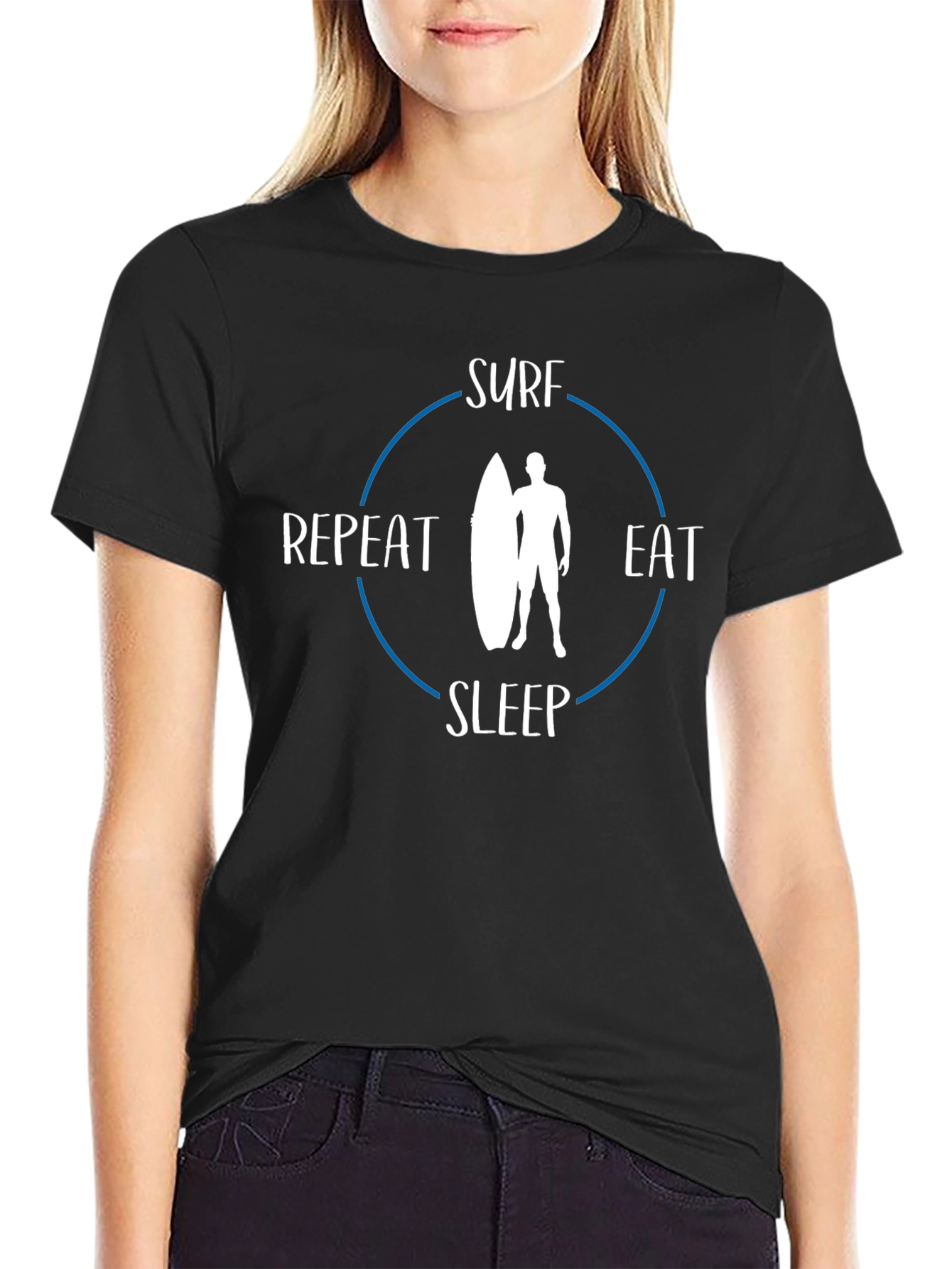 Surf Eat Sleep Repeat Graphic T-Shirt