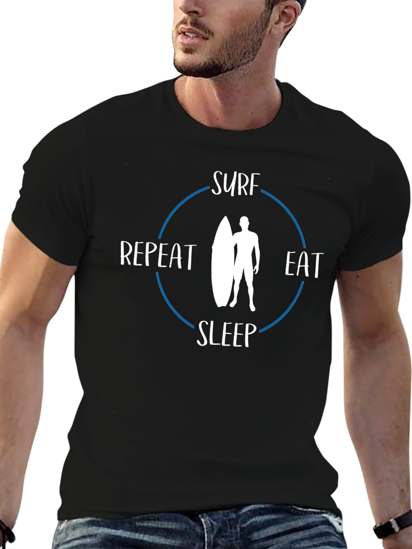 Surf Eat Sleep Repeat Graphic T-Shirt