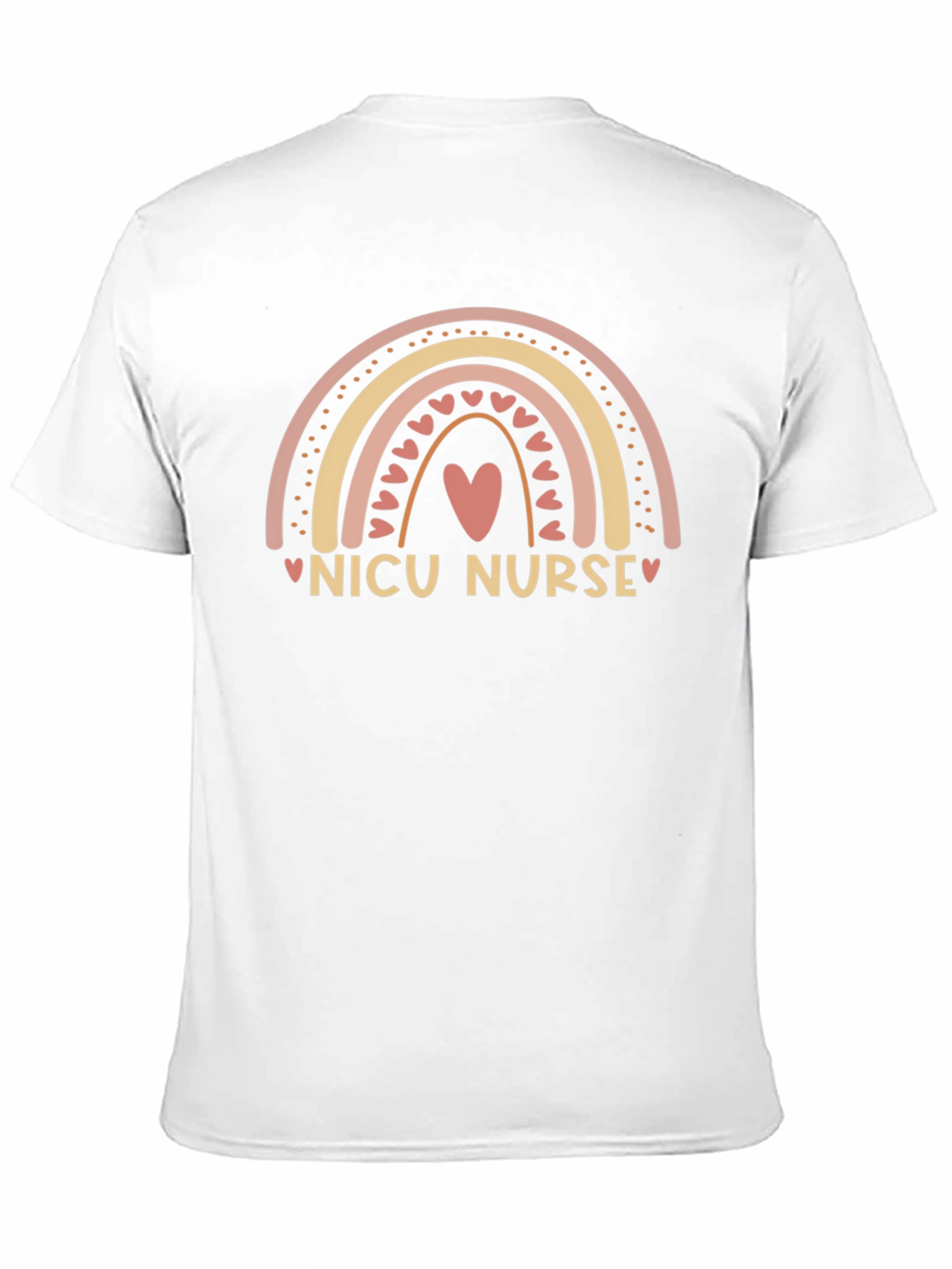NICU Nurse Rainbow Heart T-Shirt