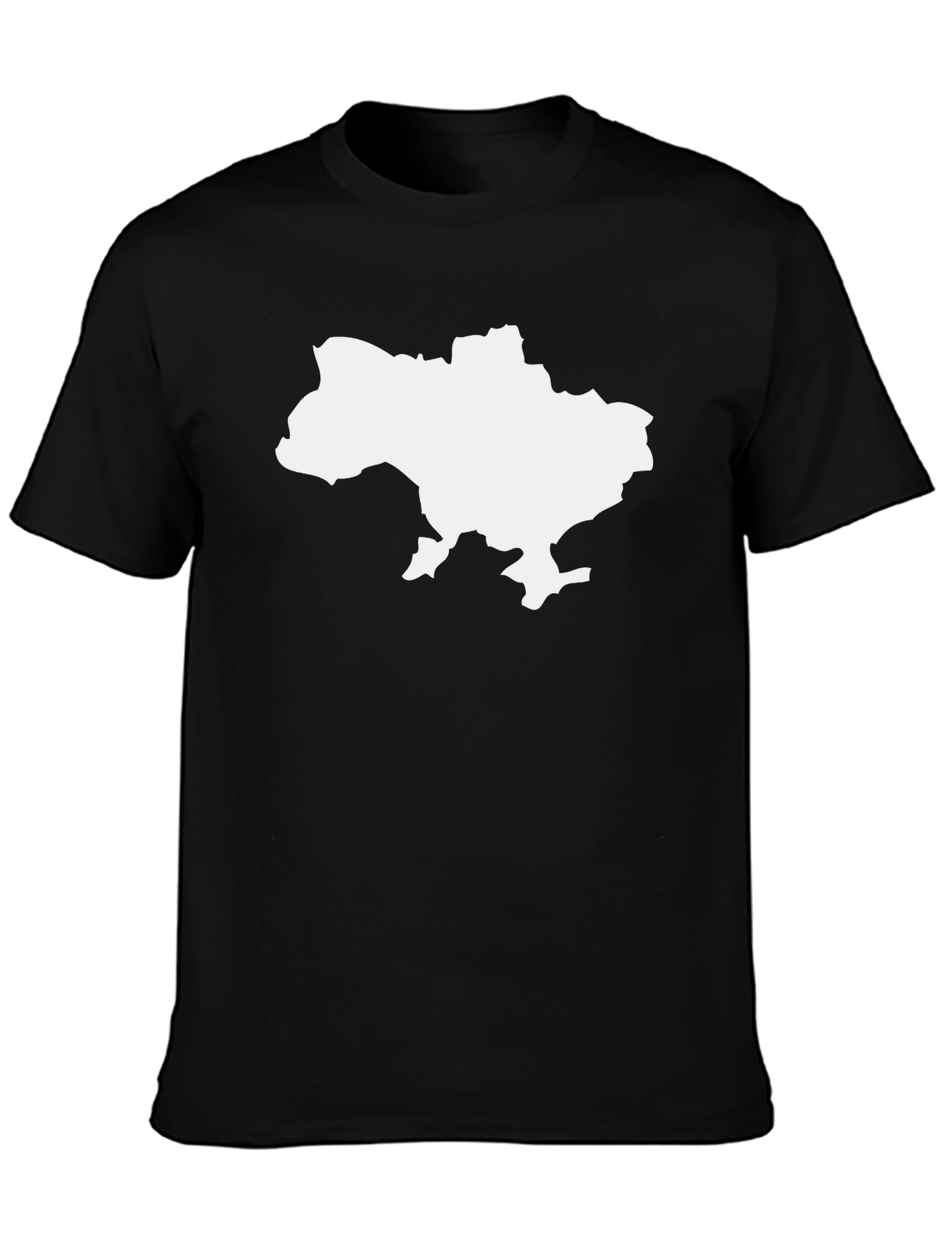 Ukraine Map Black T-Shirt