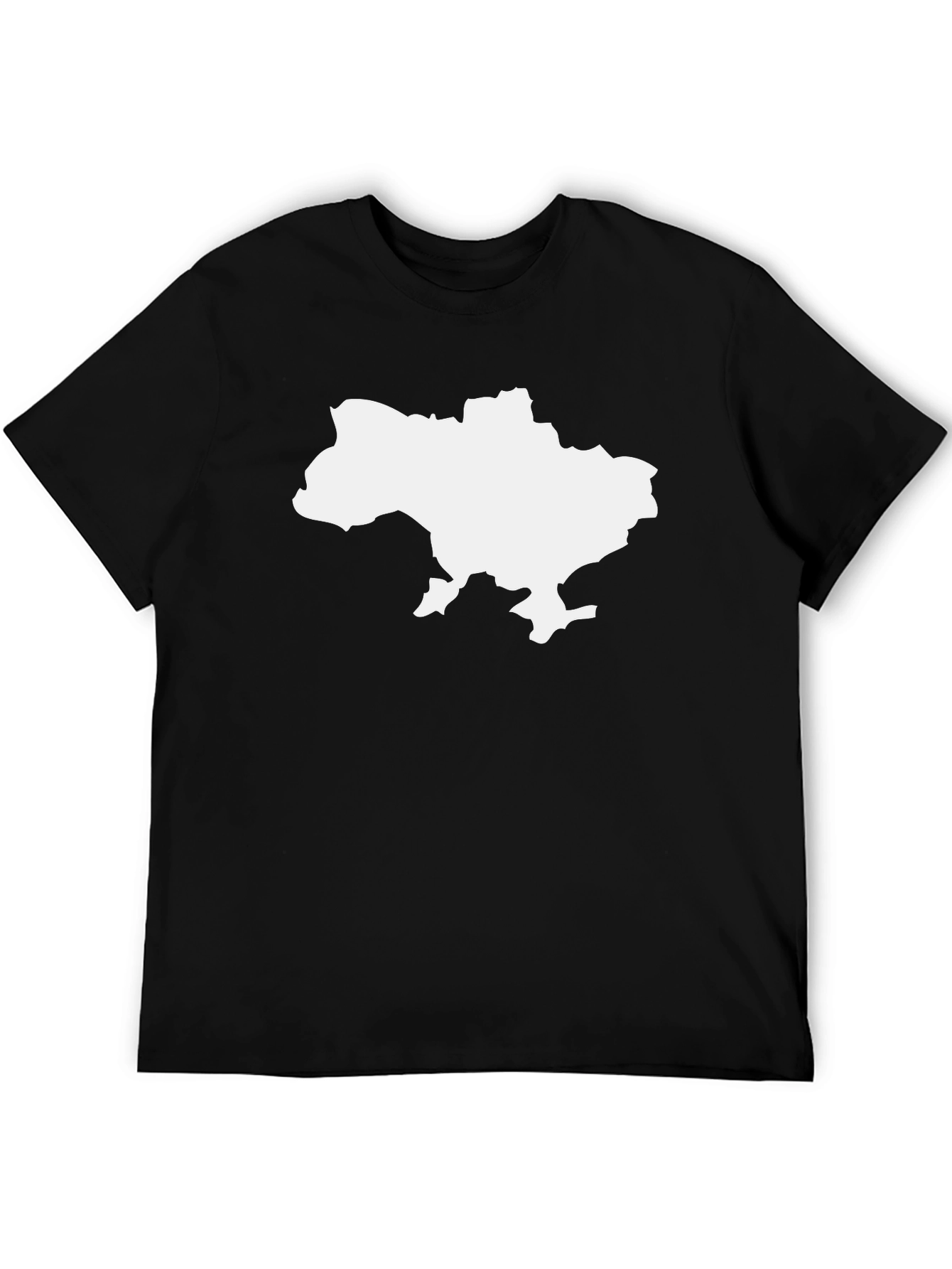 Ukraine Map Black T-Shirt