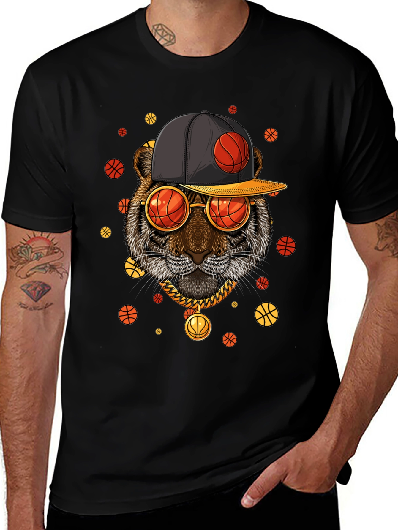 Tiger Basketball Graphic T-Shirt - Cool Streetwear Style