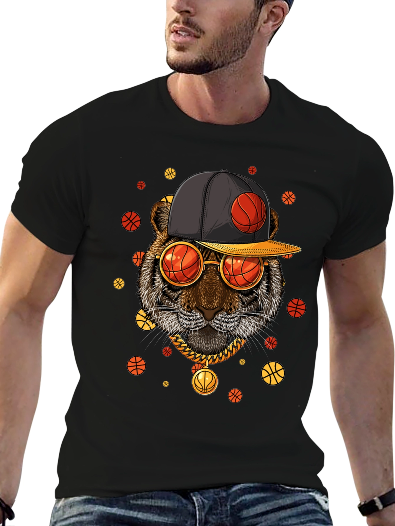 Tiger Basketball Graphic T-Shirt - Cool Streetwear Style