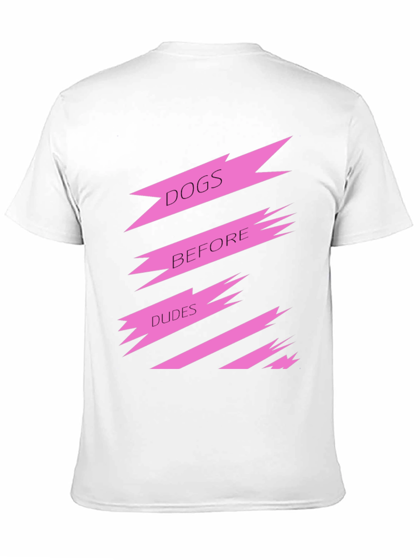 Dogs Before Dudes Graphic Tee - Black