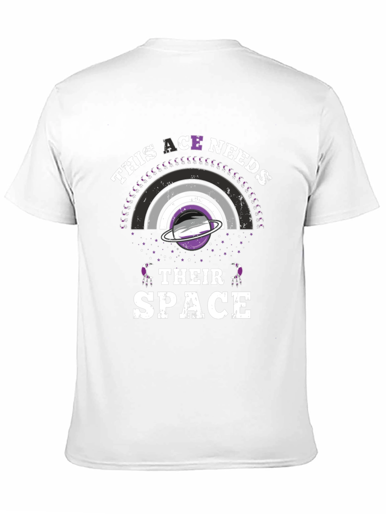Ace Needs Space T-Shirt Asexual Pride Galaxy Tee