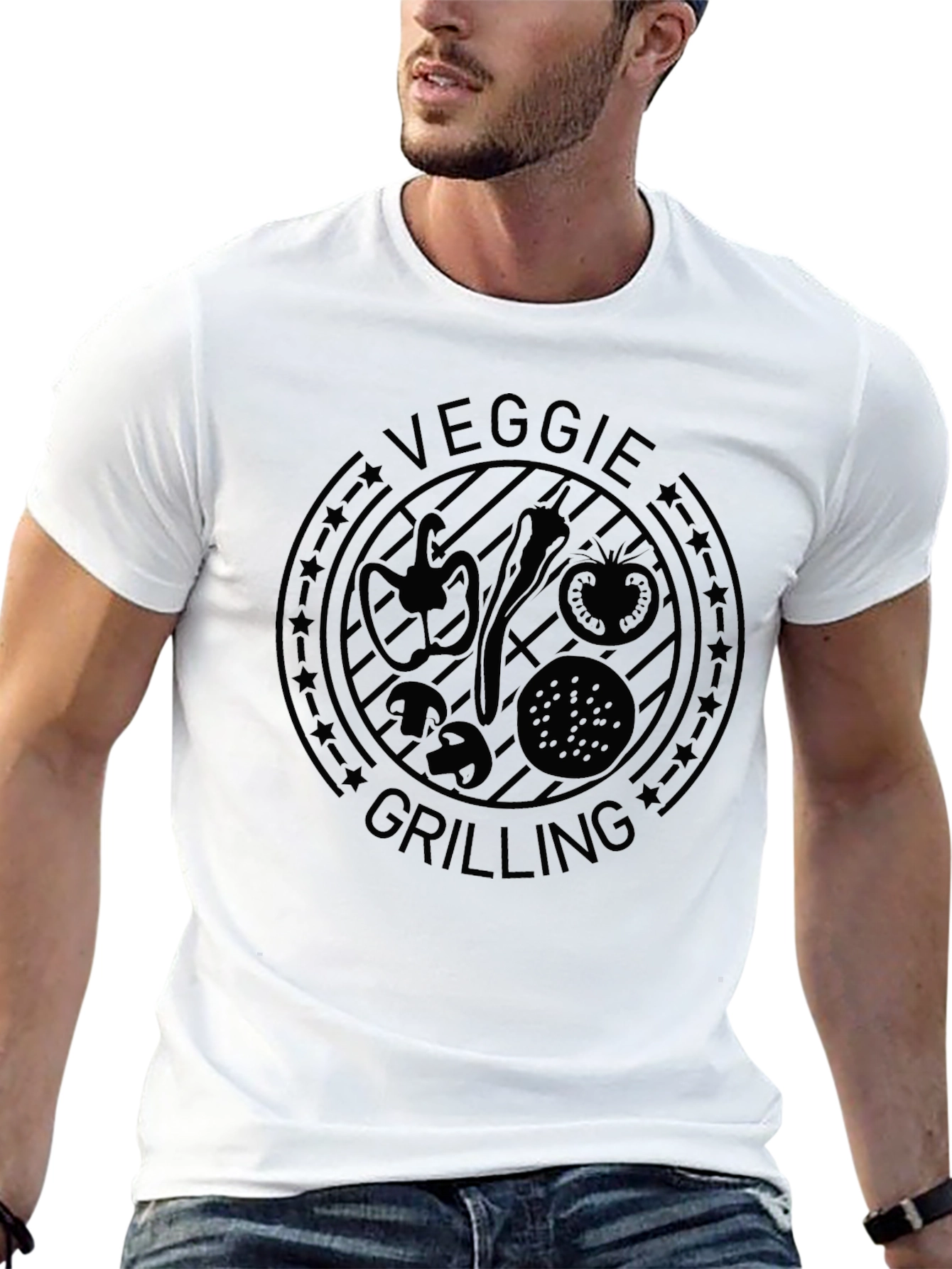 Veggie Grilling Graphic T-Shirt