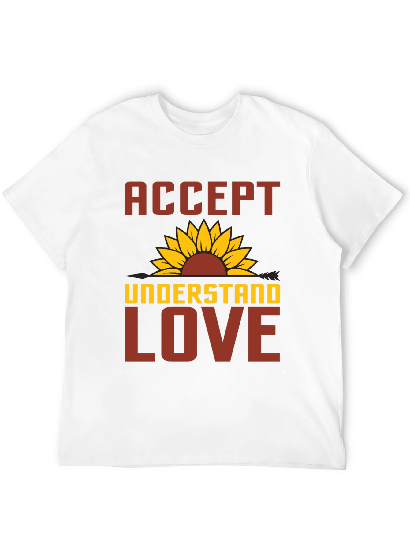 Accept Understand Love Sunflower Graphic Tee